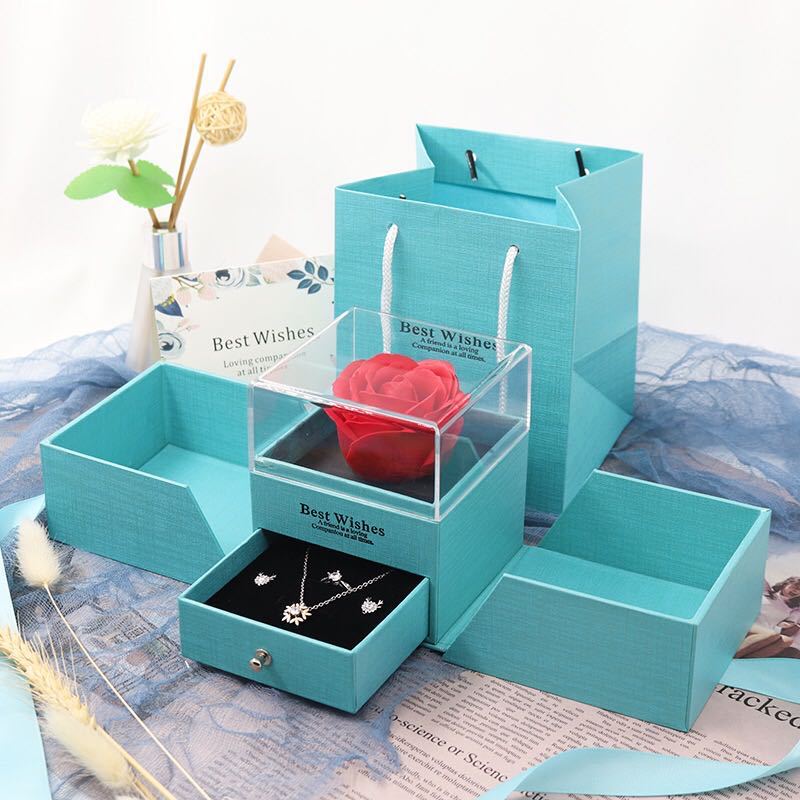 バレンタインデー プラスチック製永遠の花