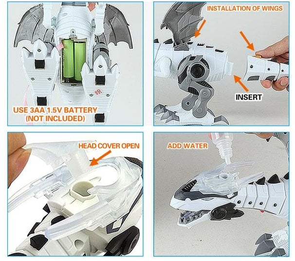 賢いロボットおもちゃの恐竜