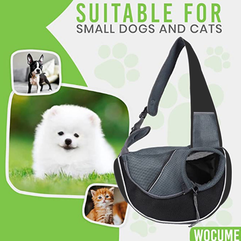 ペットキャリーバッグ 犬 猫用 女性用 屋外 ポータブル ショルダーバッグ ペット用品