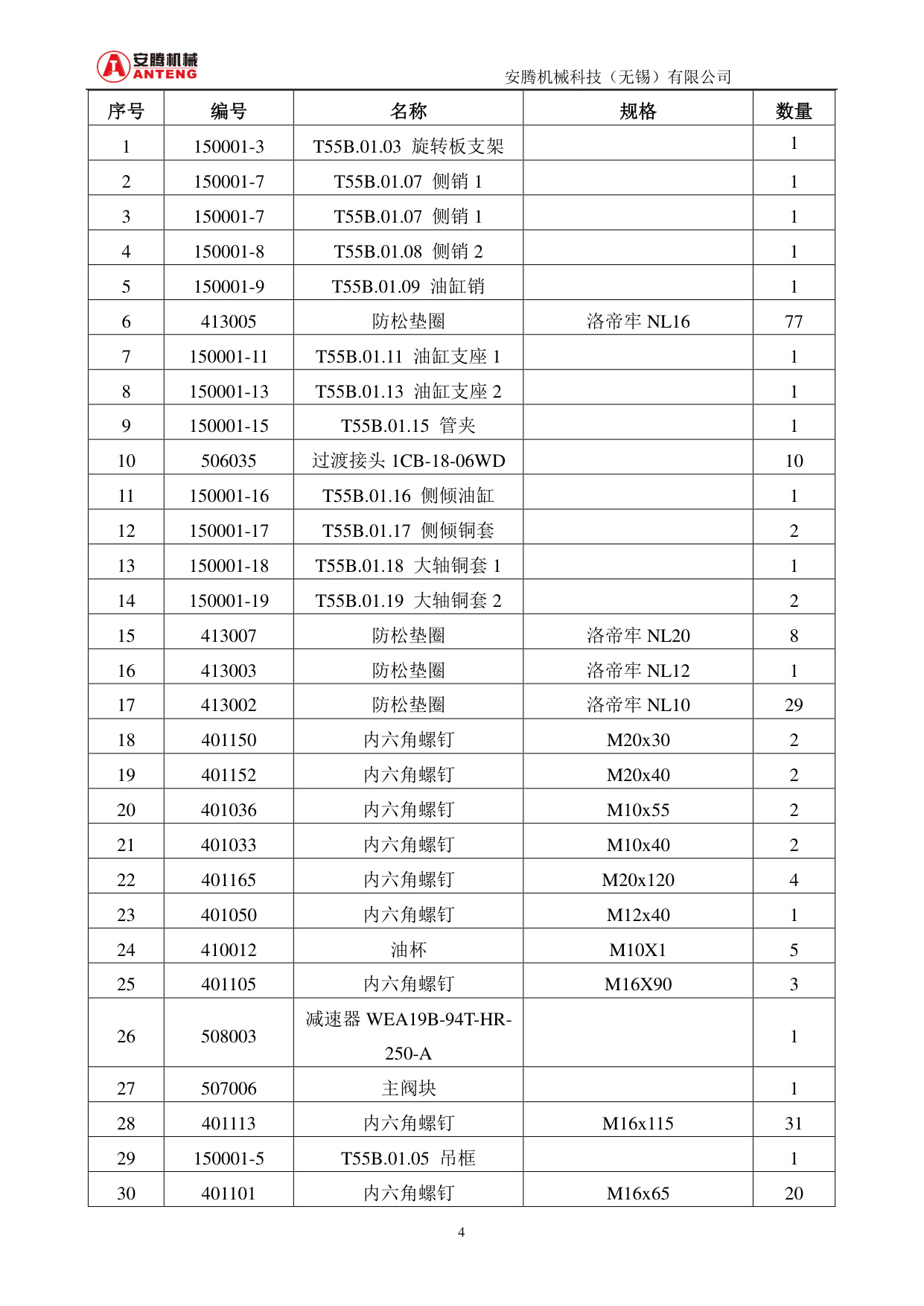 Sample 6 of Technical Document AT 55B Hydraulic Excavator Parts Catalog [PDF]
