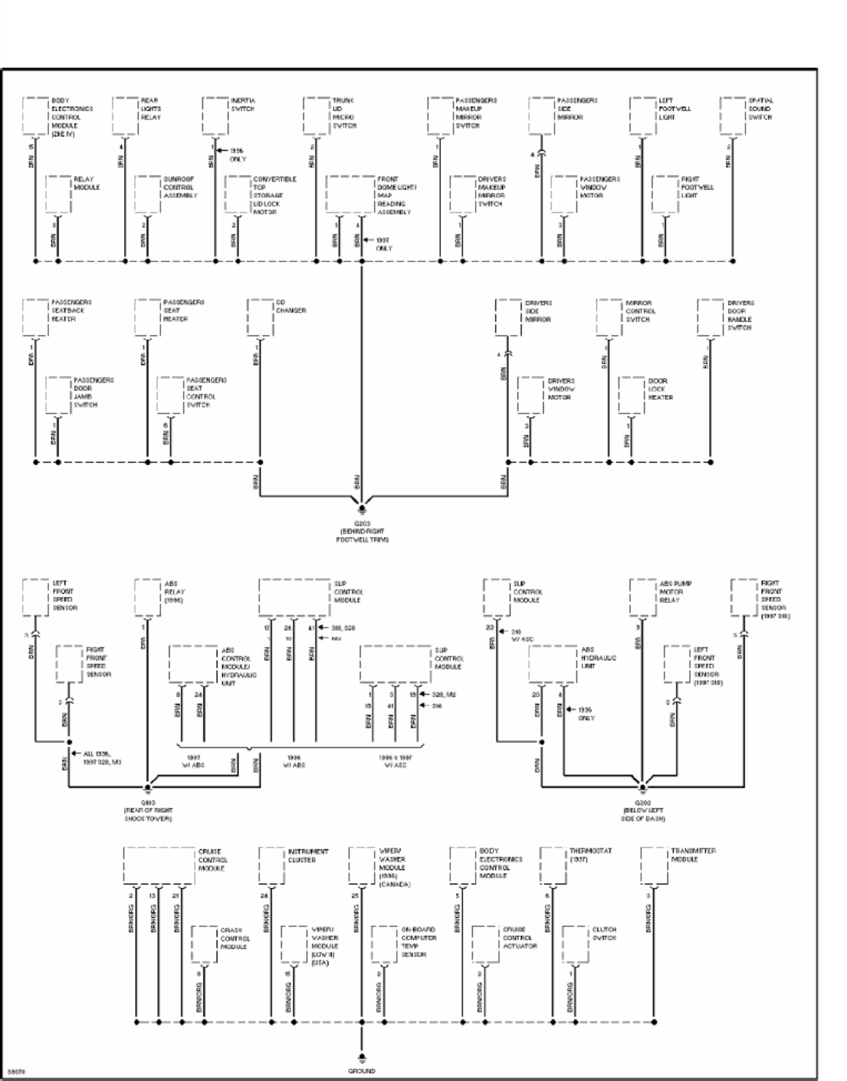 BMW 1996 BMW 318i Wiring Diagrams Complete Electrical Wiring Schematic & System Diagram [PDF] cover