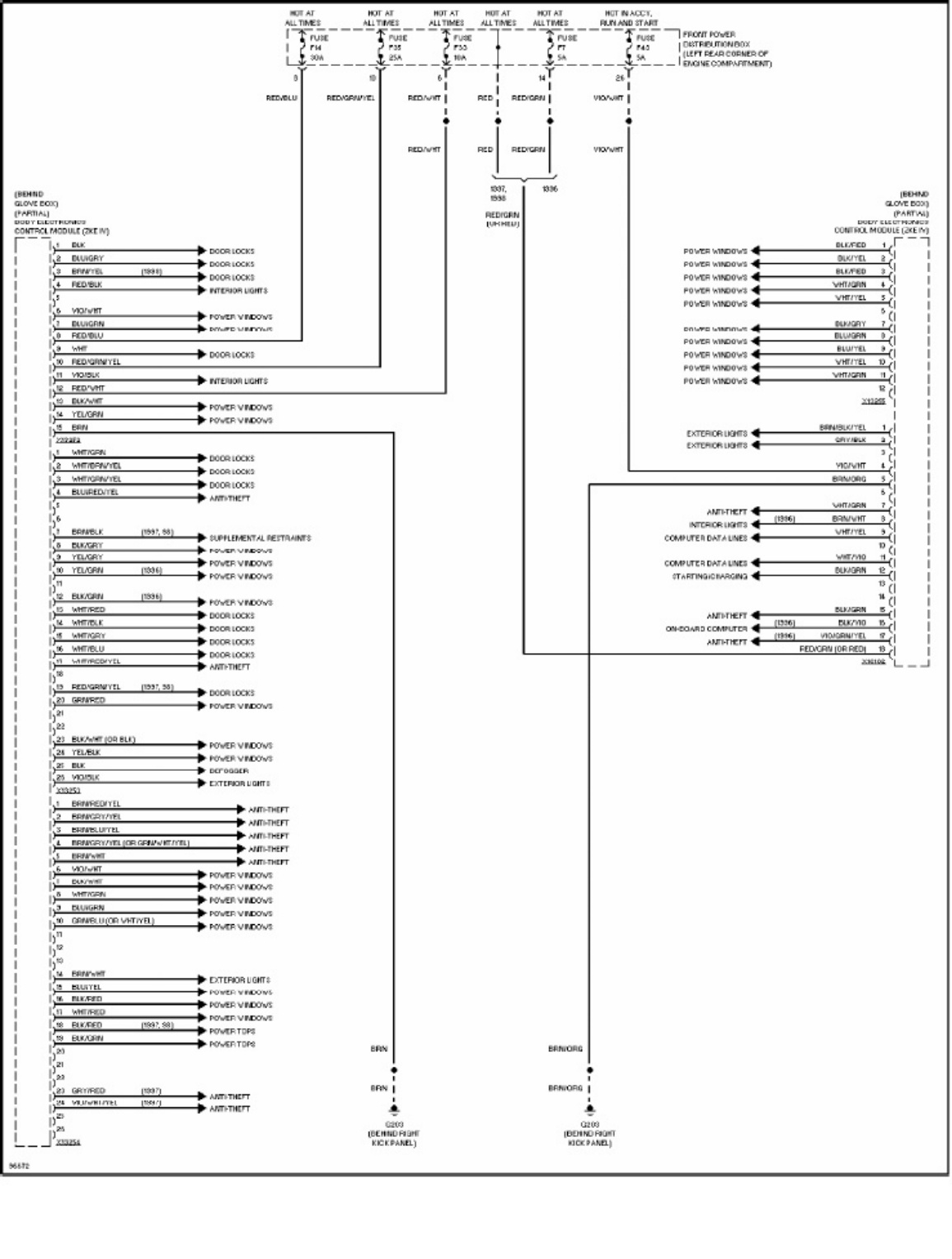 Sample 4 of BMW 1996 BMW 318i Wiring Diagrams Complete Electrical Wiring Schematic & System Diagram [PDF]