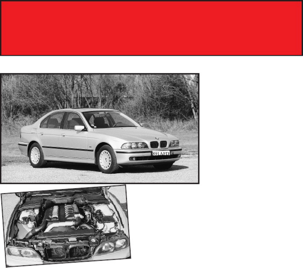 BMW 525 tds E39 Technical Overview Technical Manual [PDF] cover