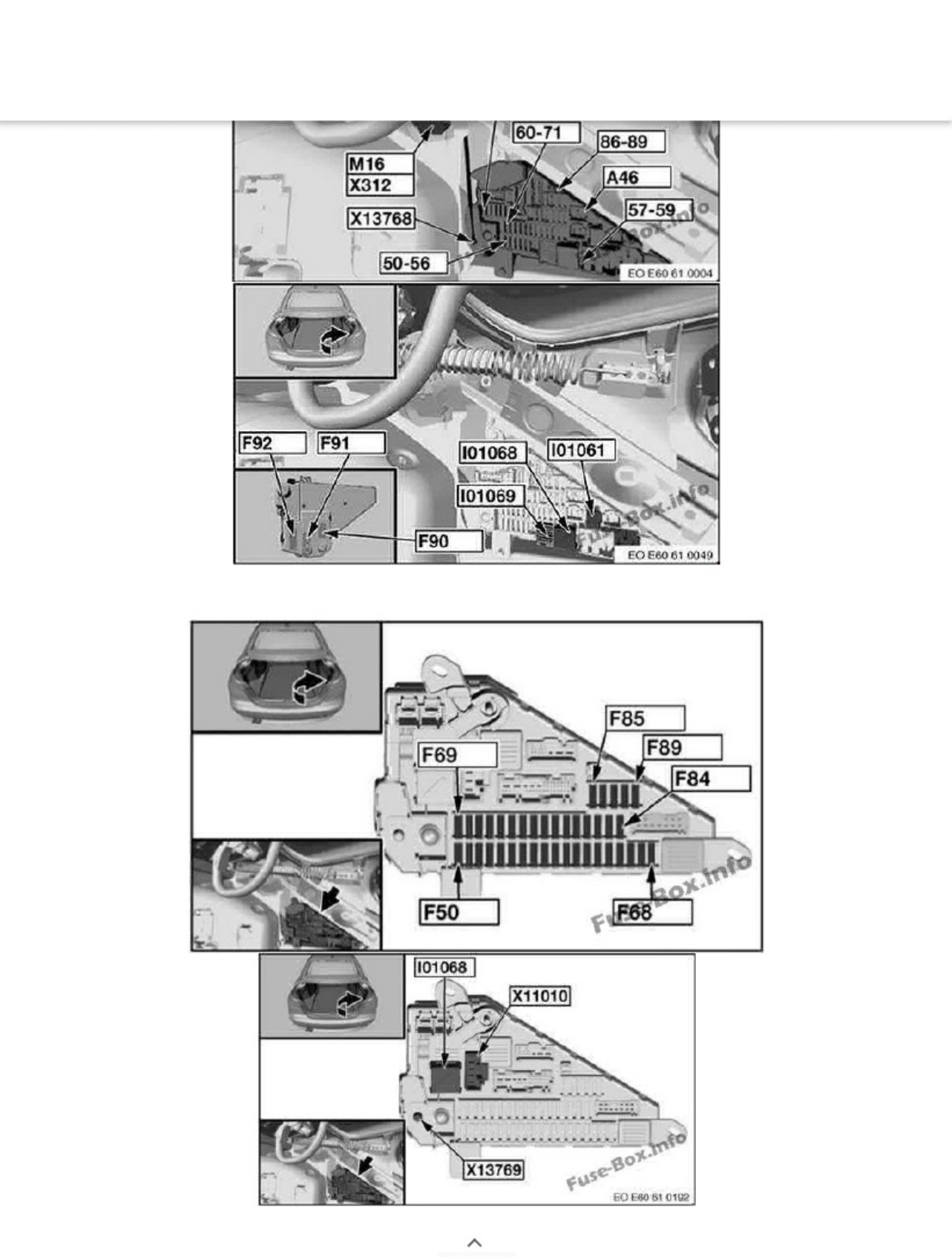 BMW 5-Series E60_E61 Fuse Diagrams Technical Manual [PDF] cover