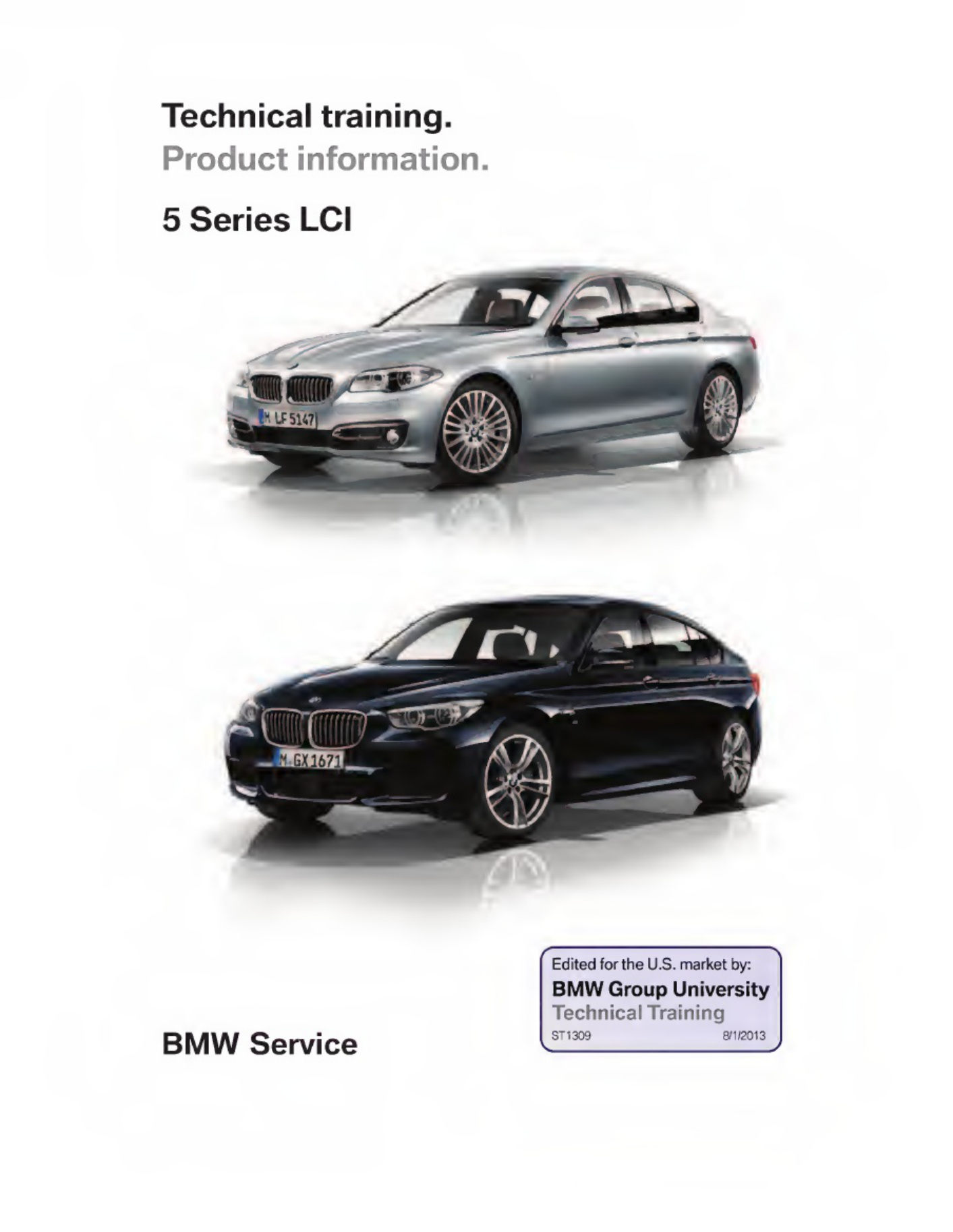 BMW 5 Series LCI Technical Training Gui Technical Manual [PDF] cover