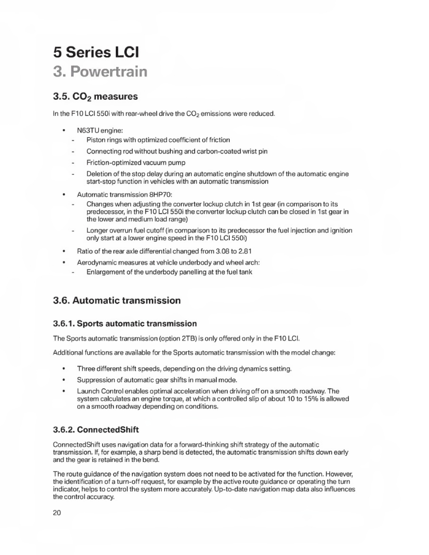 Sample 4 of BMW 5 Series LCI Technical Training Gui Technical Manual [PDF]