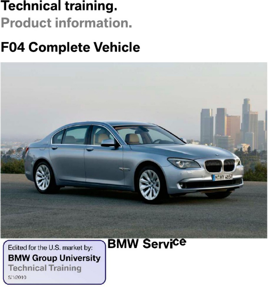 BMW 7 Hev Technical Manual [PDF] cover