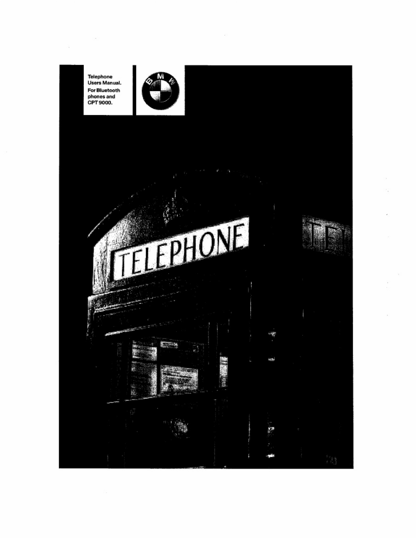 BMW Bluetooth Technical Manual [PDF] cover