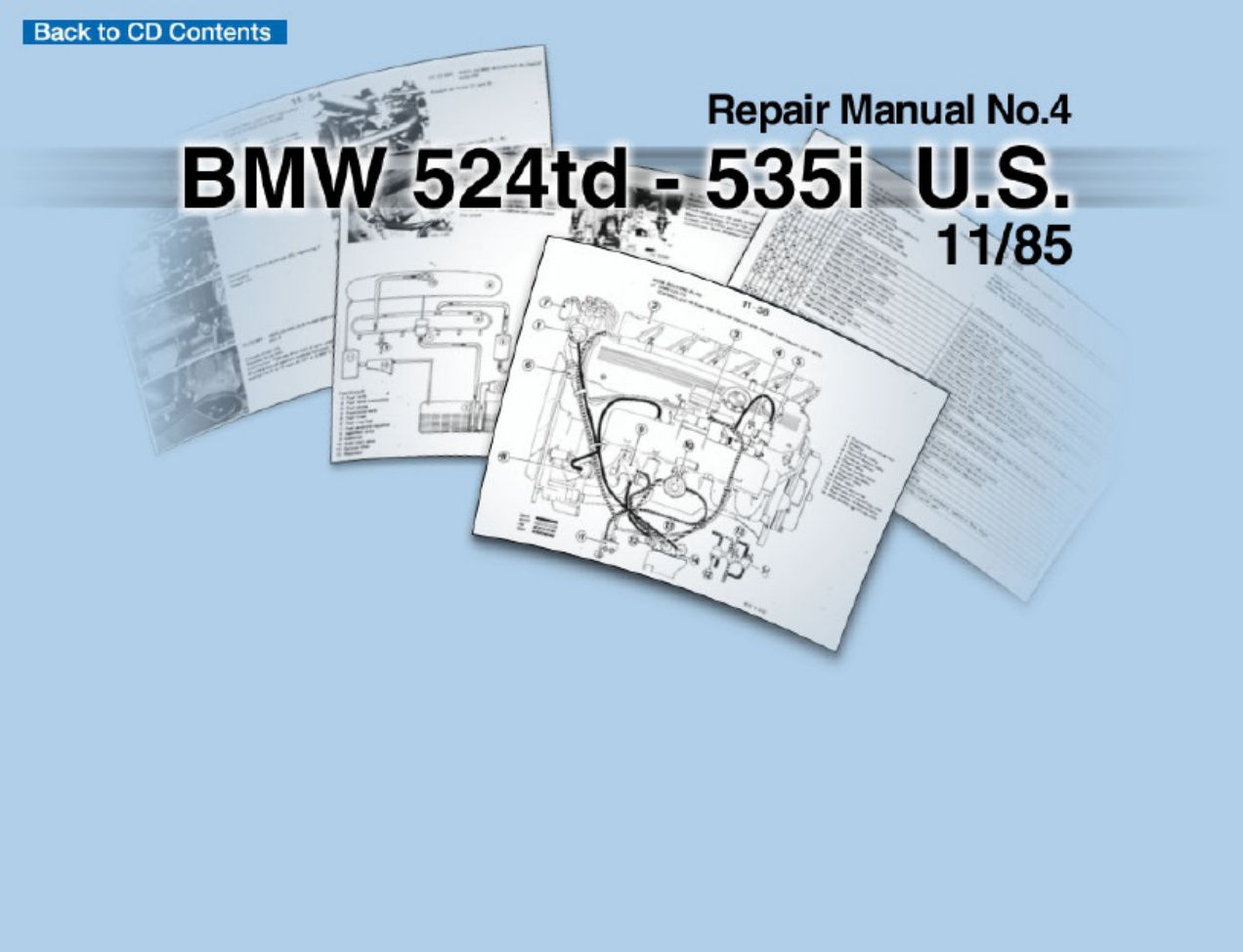 BMW E28 525 524td 535 Us Workshop Service Manual [PDF] cover