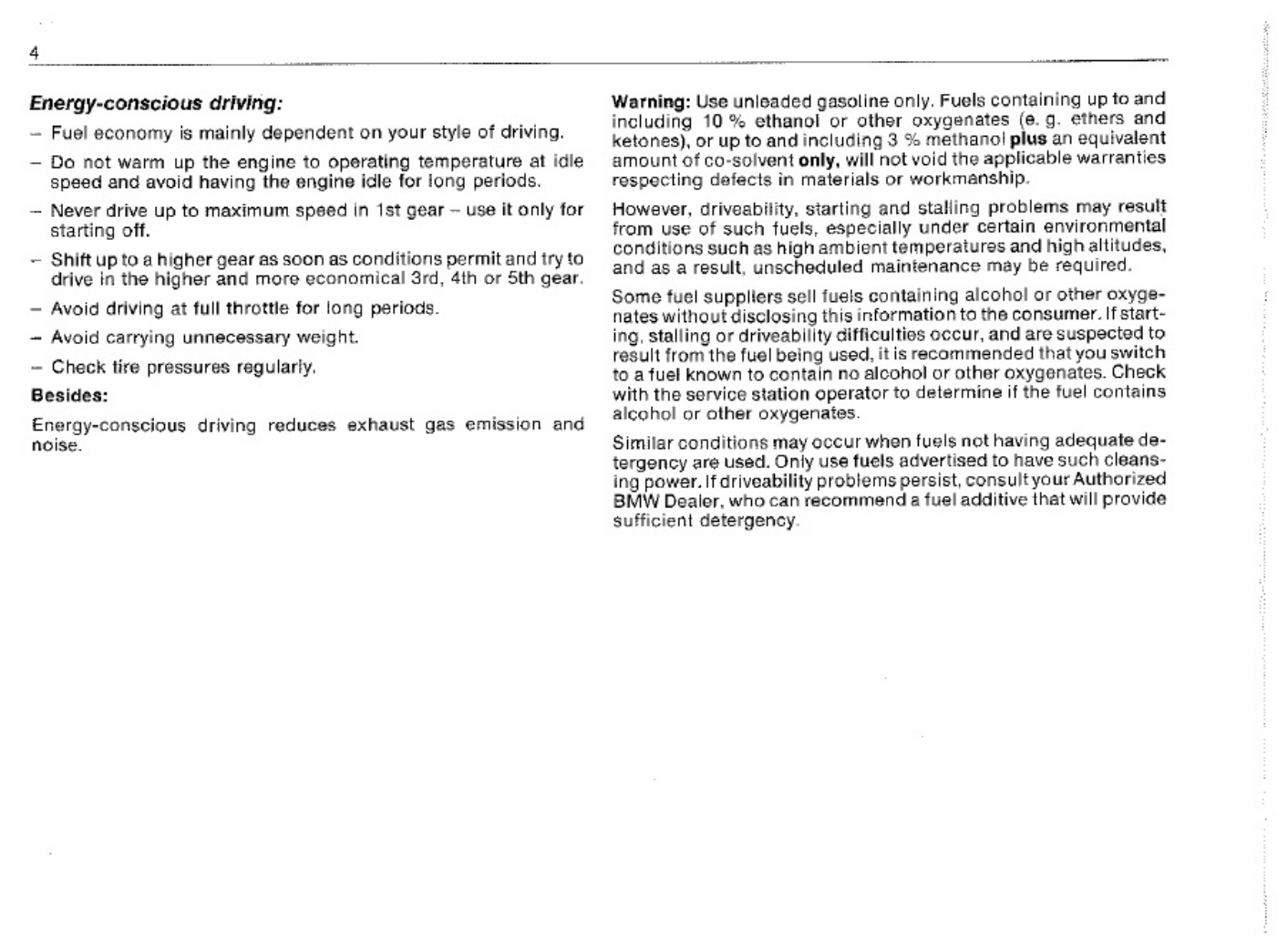 Sample 3 of BMW E28 528e 535i M5 Owners Technical Manual [PDF]