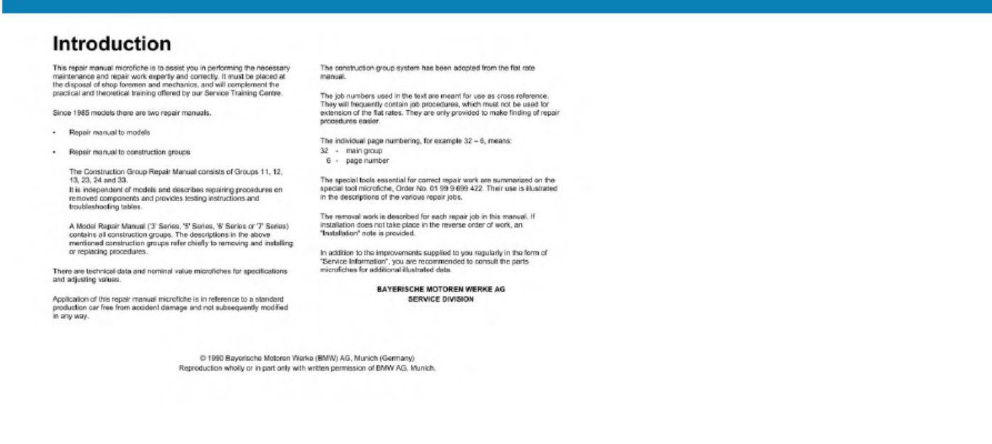 Sample 2 of BMW E30 Bentley Workshop Service Manual [PDF]