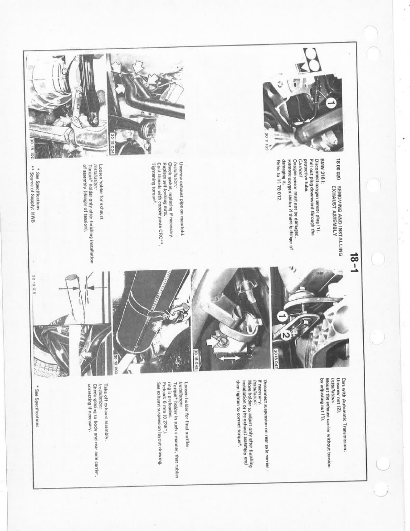 Sample 8 of BMW E30 Maintenance 1 Operation & Maintenance Manual (OMM) [PDF]