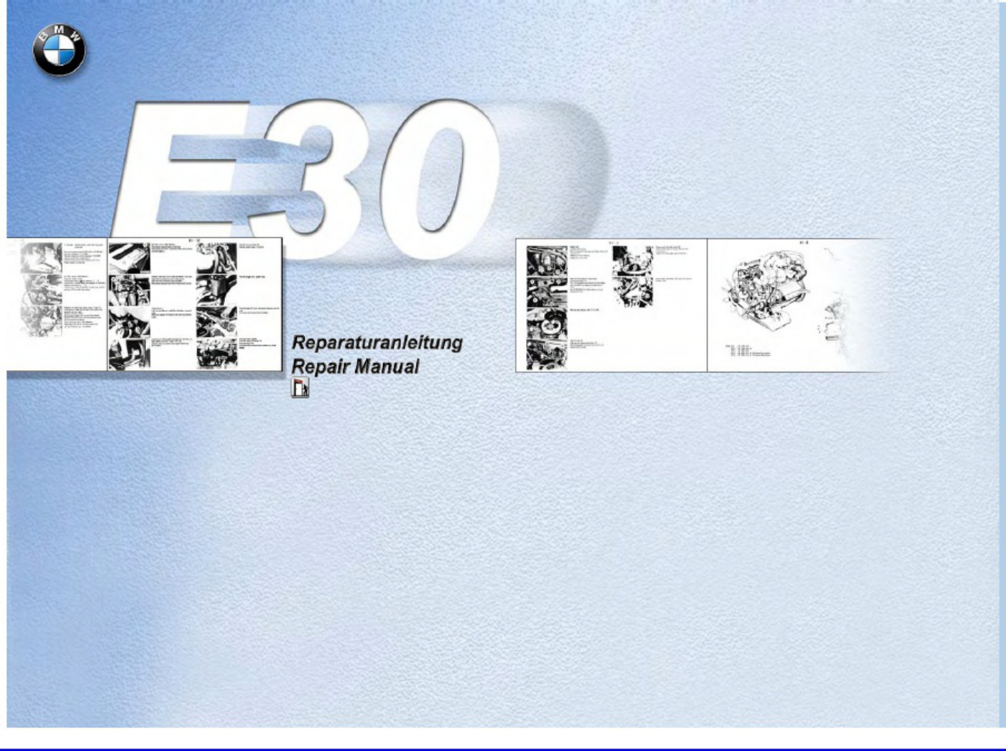 BMW E30 Workshop Service Manual [PDF] cover