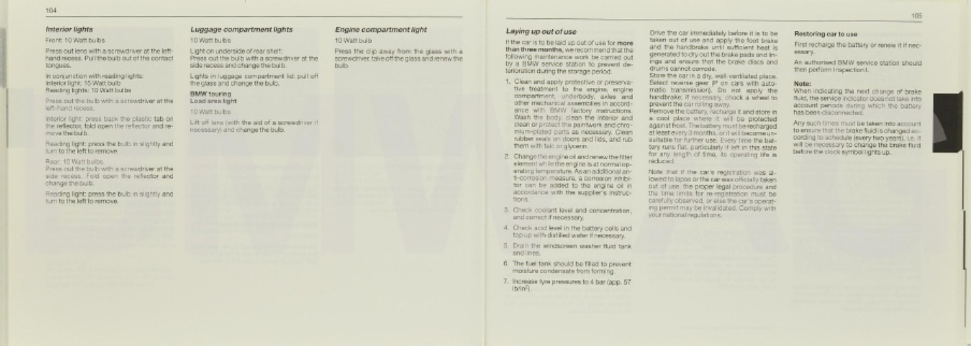 BMW E34 518i 520i 525i 530i 540i 525td Technical Manual [PDF] cover