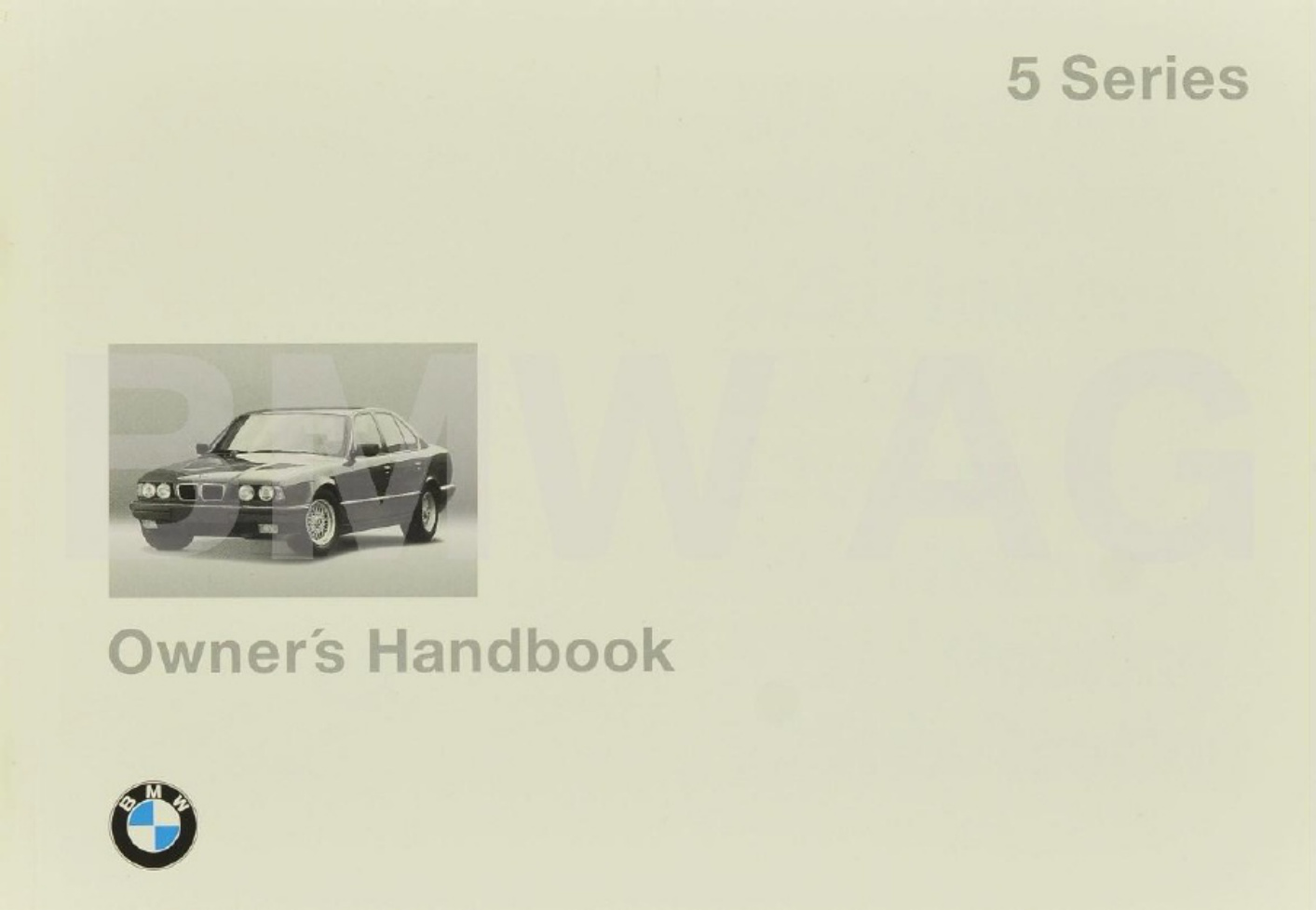 Sample 2 of BMW E34 518i 520i 525i 530i 540i 525td Technical Manual [PDF]