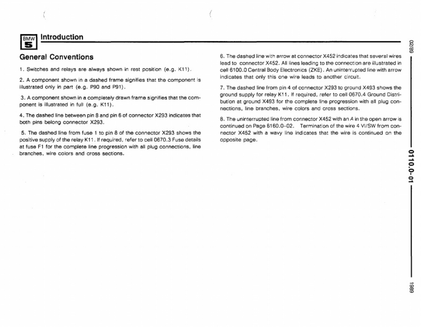 Sample 2 of BMW E34 Wiring Diagrams Overview Complete Electrical Wiring Schematic & System Diagram [PDF]