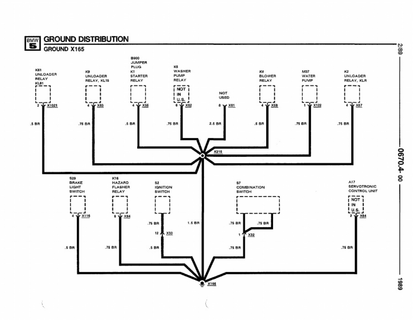 Sample 3 of BMW E34 Wiring Diagrams Overview Complete Electrical Wiring Schematic & System Diagram [PDF]
