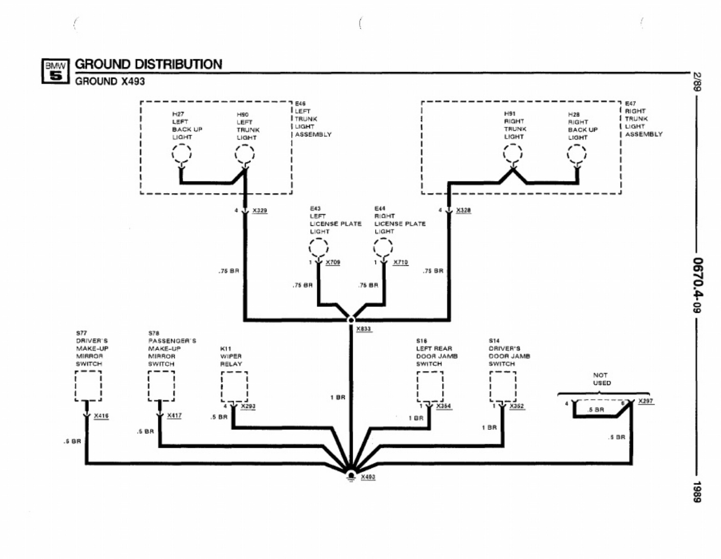 Sample 5 of BMW E34 Wiring Diagrams Overview Complete Electrical Wiring Schematic & System Diagram [PDF]