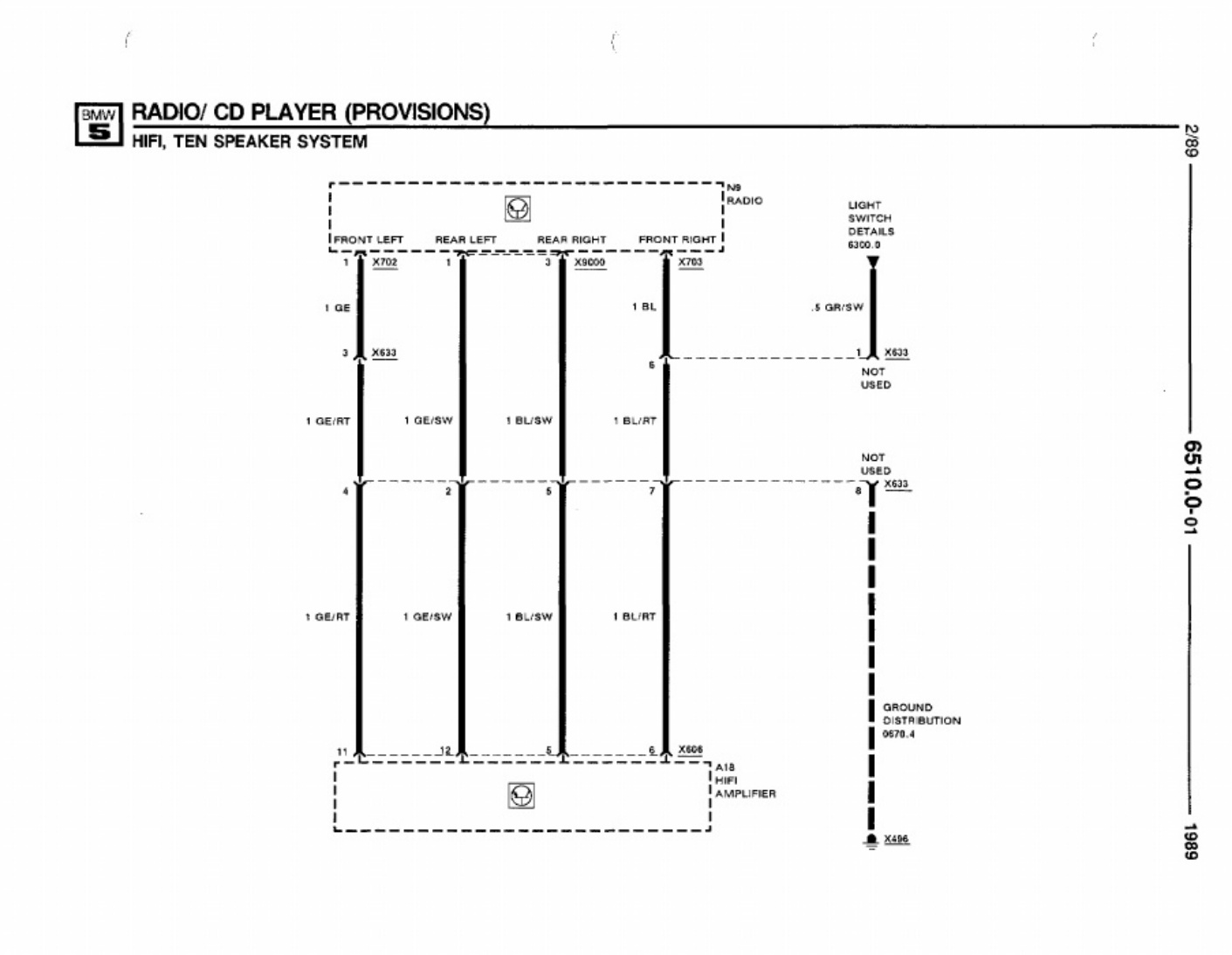 Sample 6 of BMW E34 Wiring Diagrams Overview Complete Electrical Wiring Schematic & System Diagram [PDF]