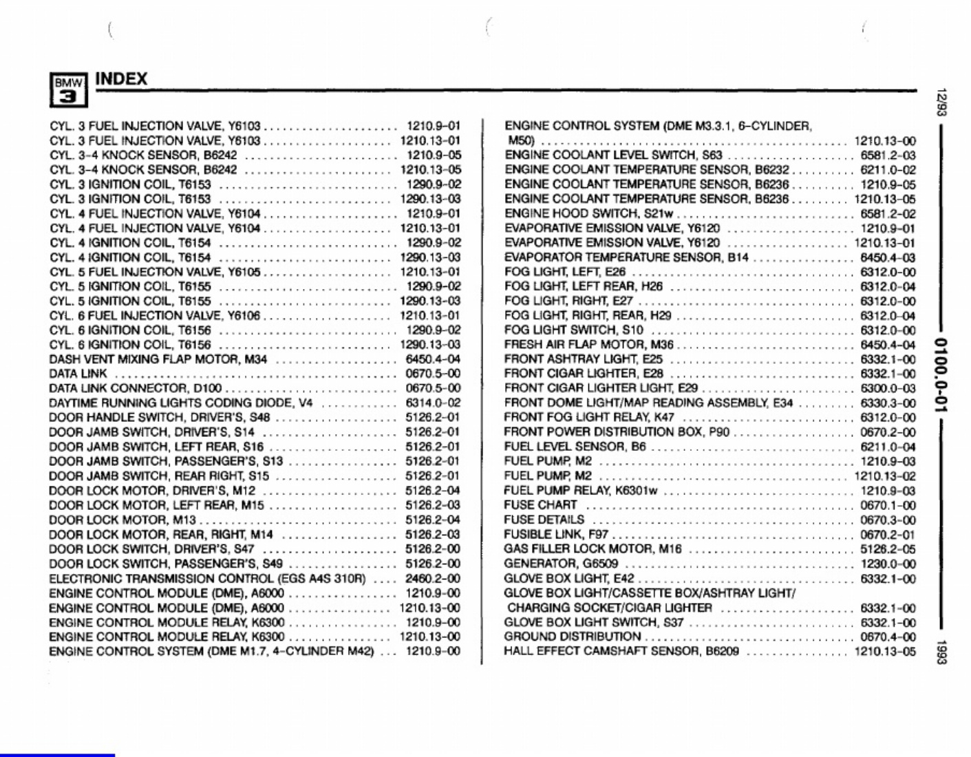 Sample 2 of BMW E36 Wiring Diagrams Collection Complete Electrical Wiring Schematic & System Diagram [PDF]
