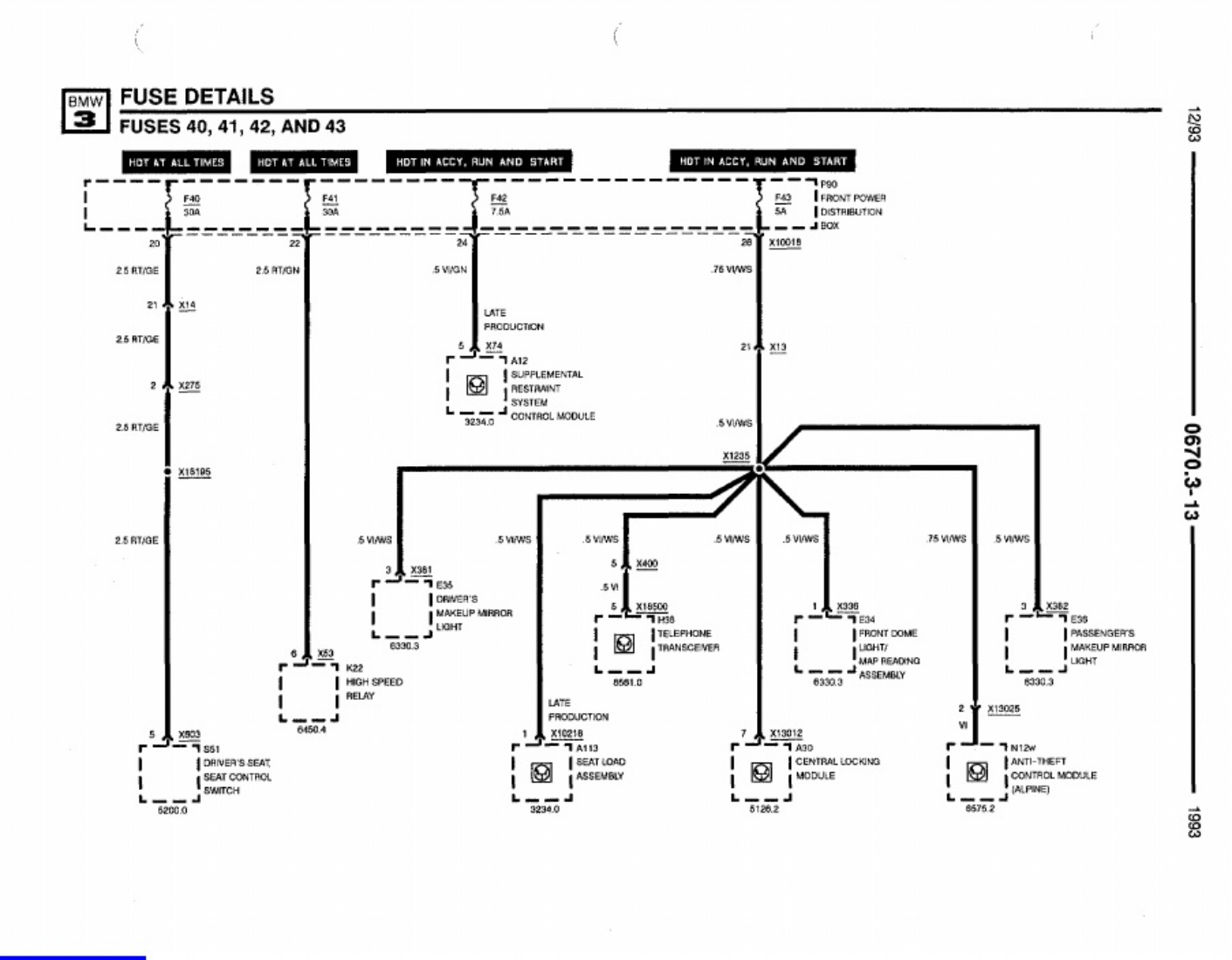 Sample 3 of BMW E36 Wiring Diagrams Collection Complete Electrical Wiring Schematic & System Diagram [PDF]