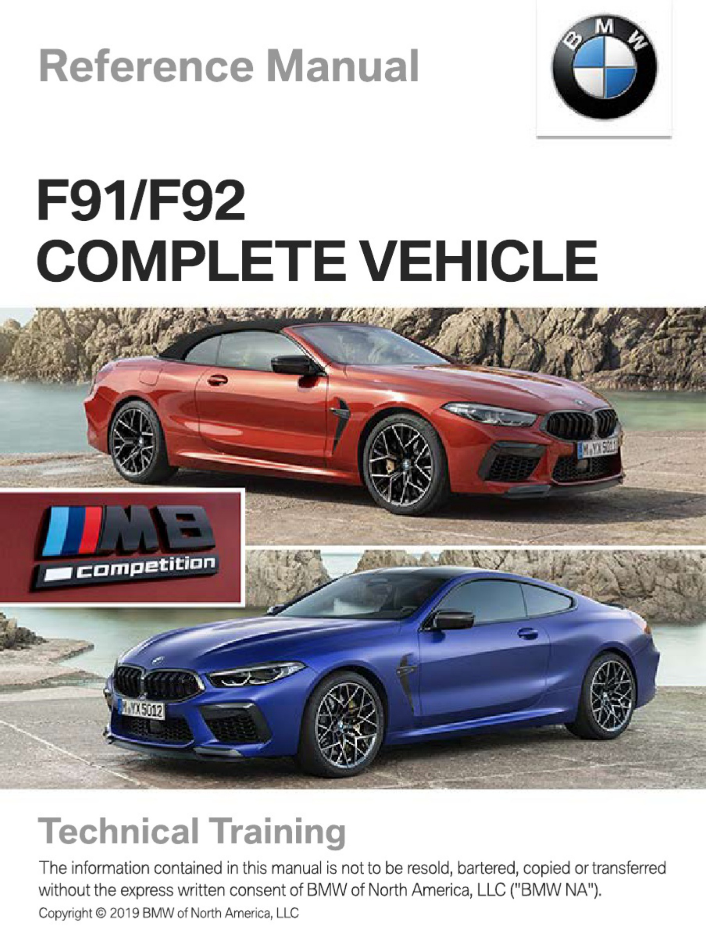 BMW F91_F92 Complete Vehicle Technical Manual [PDF] cover