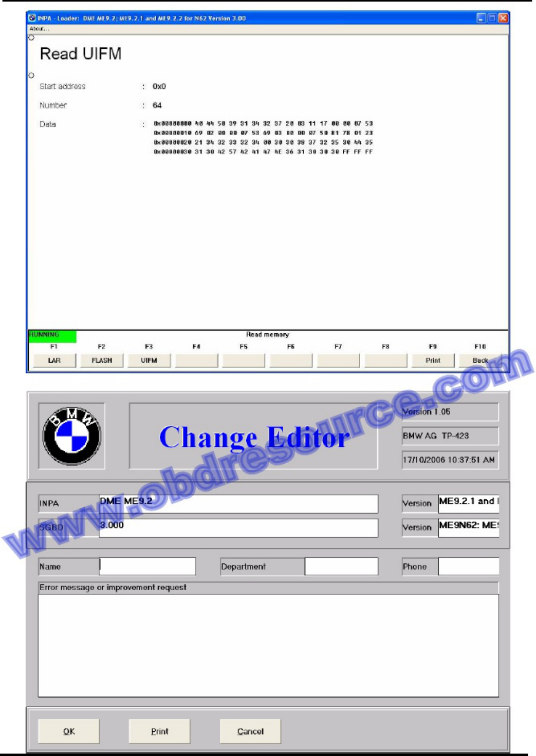 BMW INPA User Technical Manual [PDF] cover