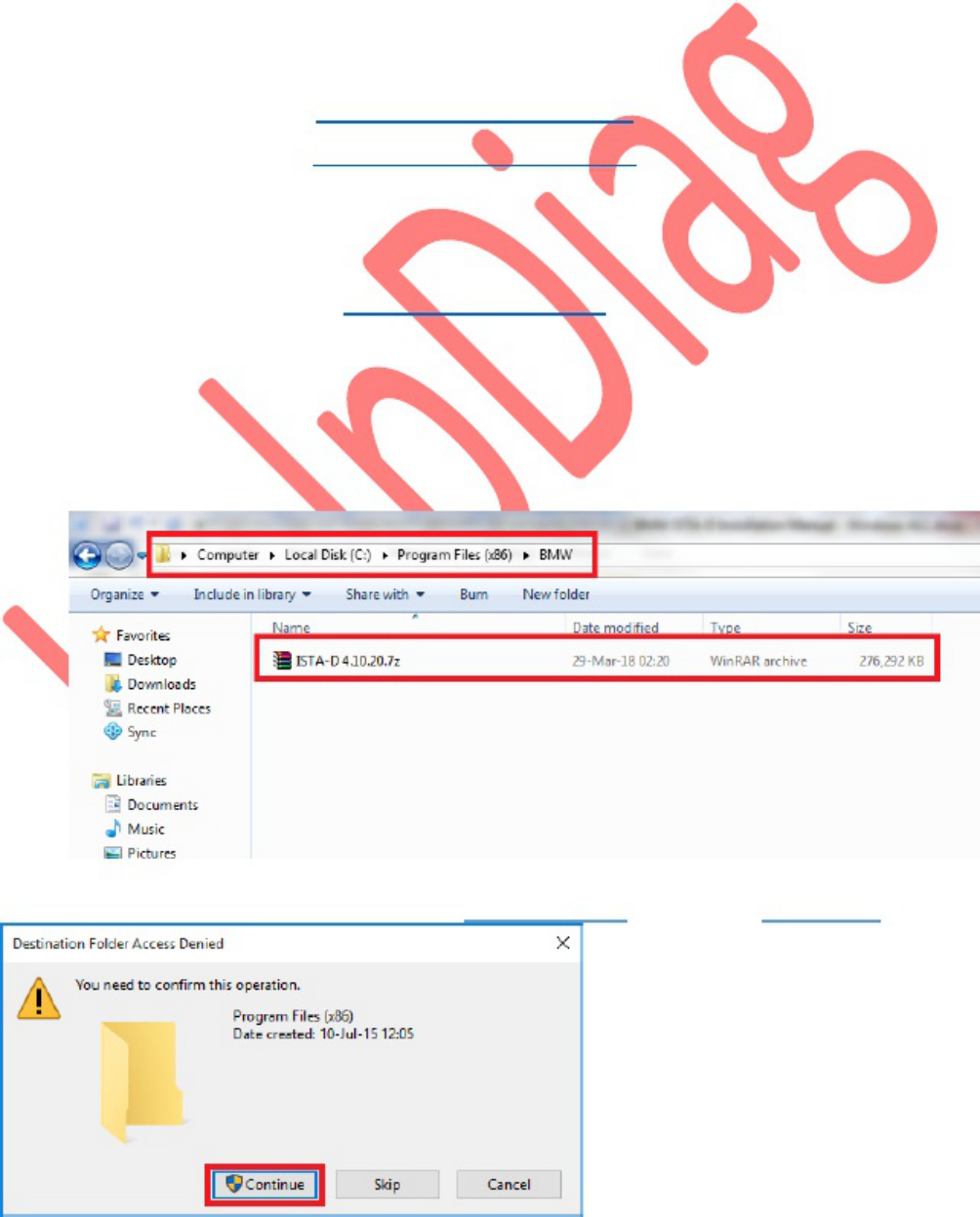 Sample 3 of BMW ISTA-D Installation Guide Technical Manual [PDF]