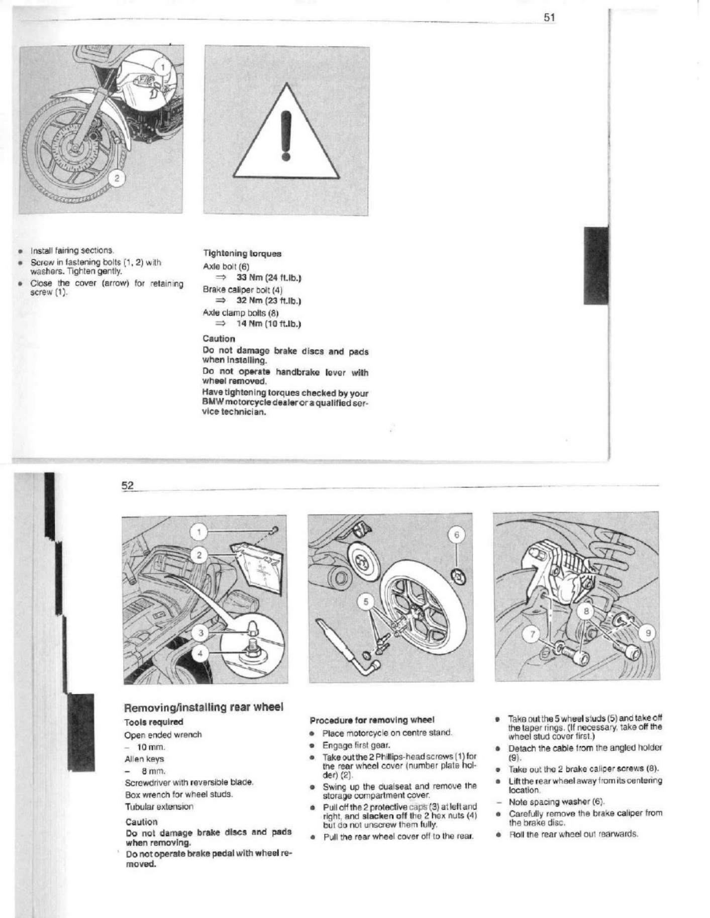 BMW k75 Owner Manuel Technical Manual [PDF] cover