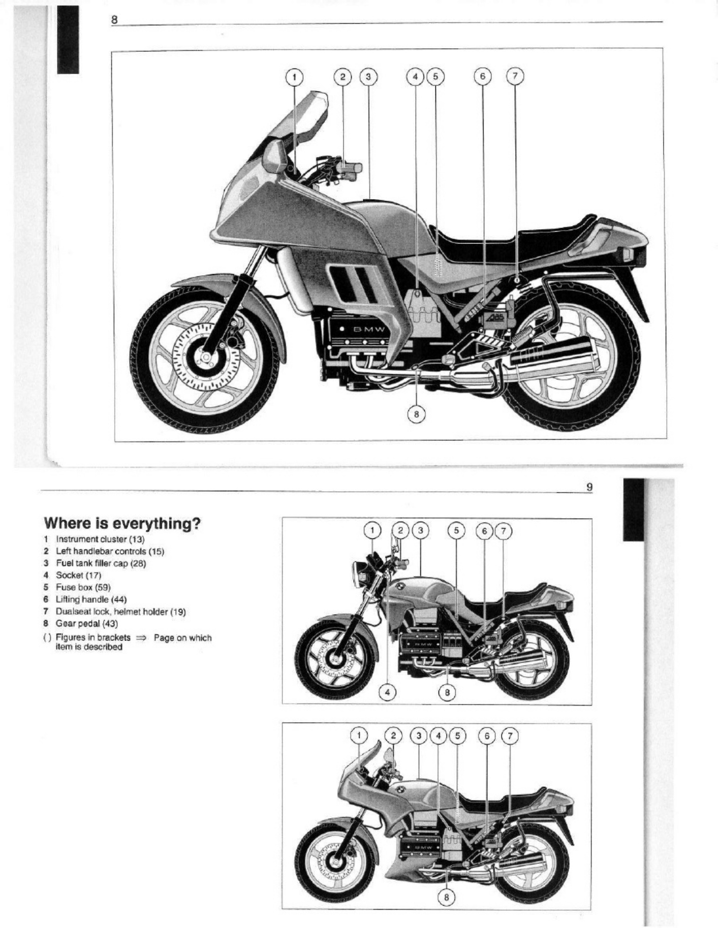 Sample 4 of BMW k75 Owner Manuel Technical Manual [PDF]