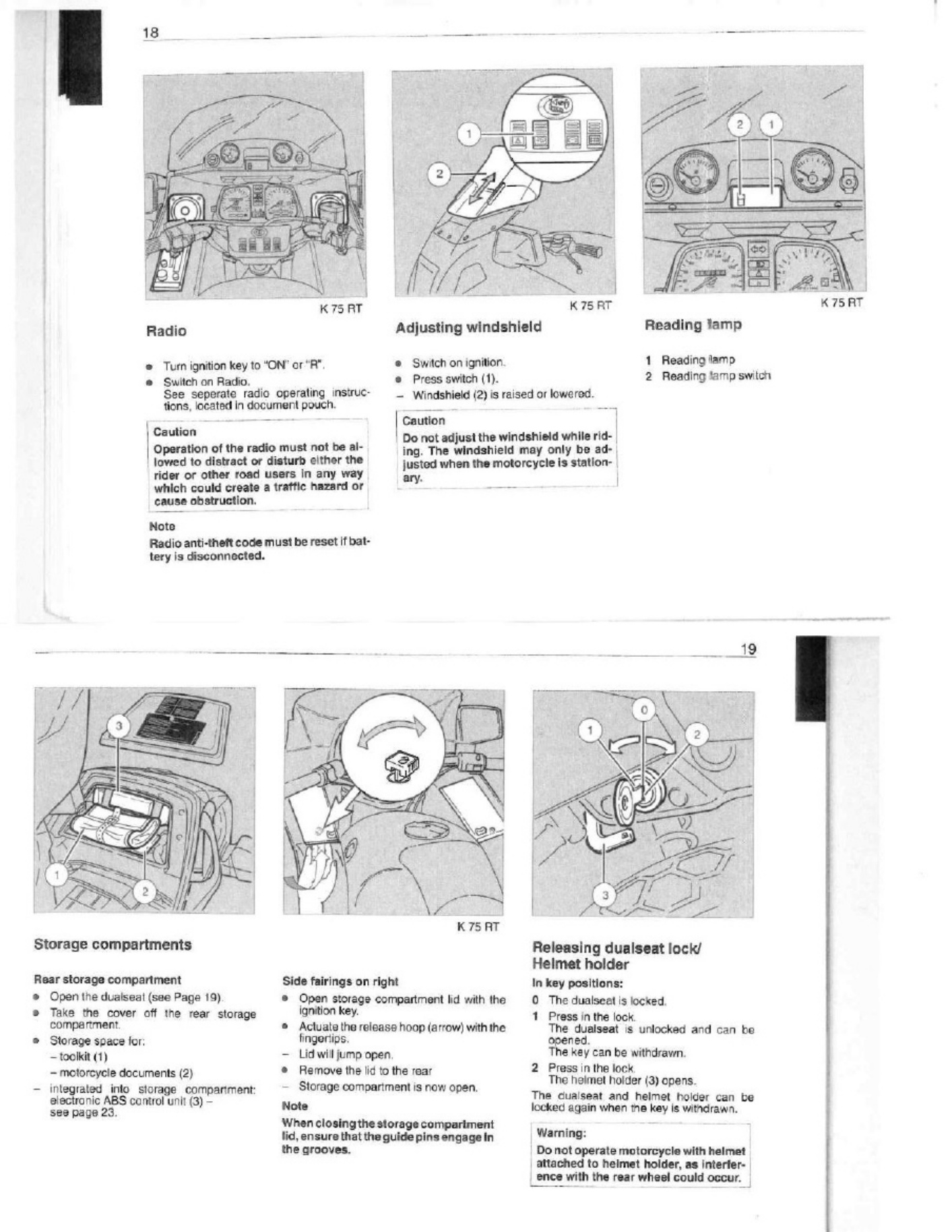 Sample 5 of BMW k75 Owner Manuel Technical Manual [PDF]