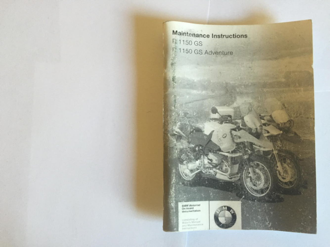 Sample 3 of BMW R1150GS Maintenance Instructions Operation & Maintenance Manual (OMM) [PDF]