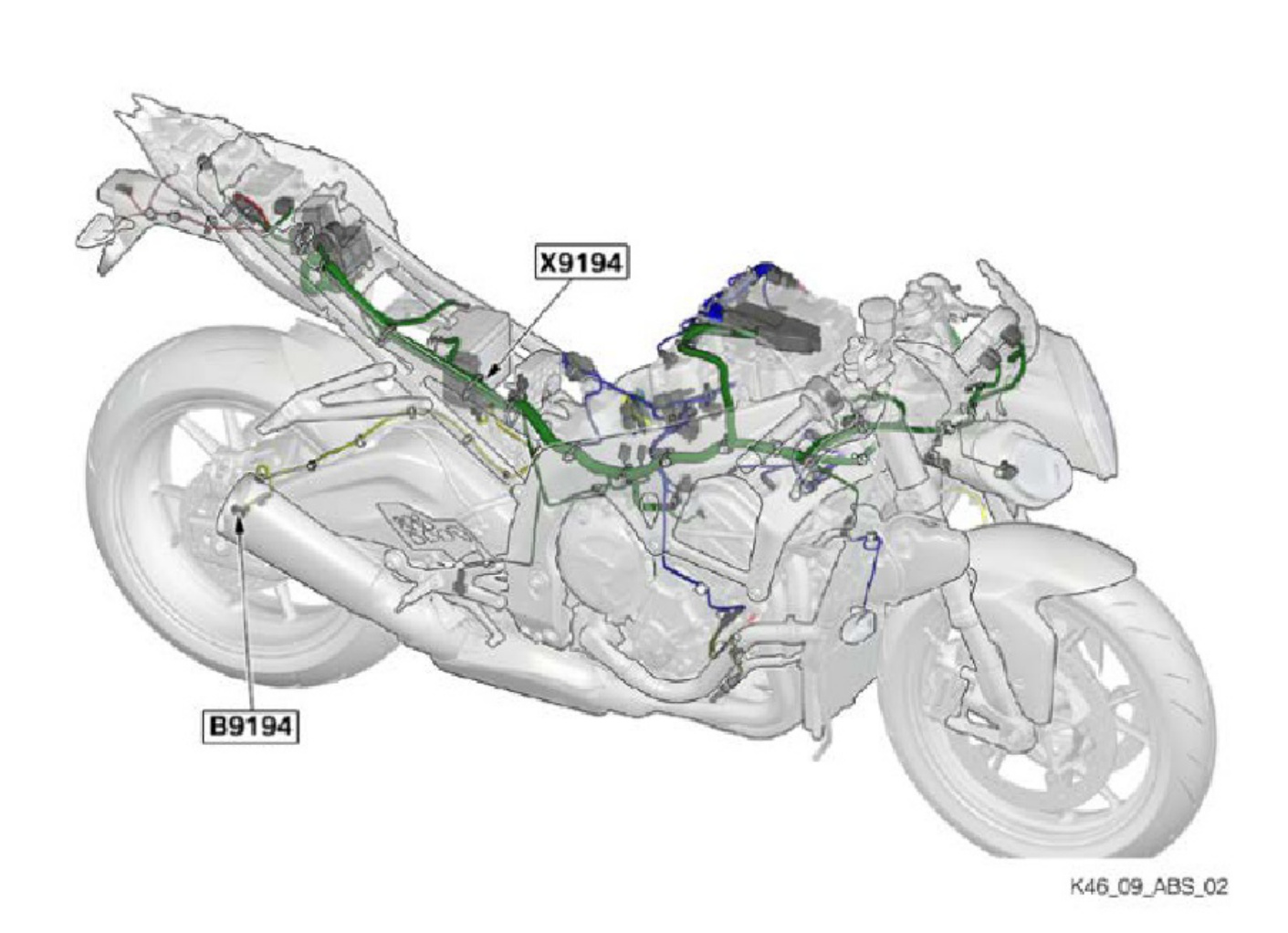 Sample 3 of BMW Wiring Diaram BMW S1000RR 0507 Complete Electrical Wiring Schematic & System Diagram [PDF]