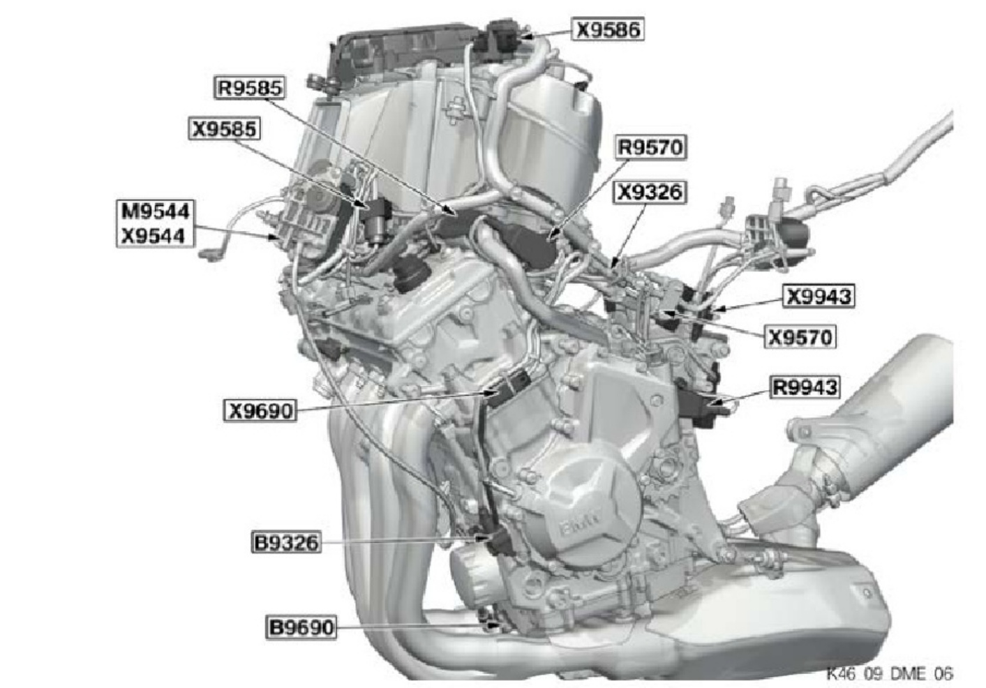 Sample 4 of BMW Wiring Diaram BMW S1000RR 0507 Complete Electrical Wiring Schematic & System Diagram [PDF]