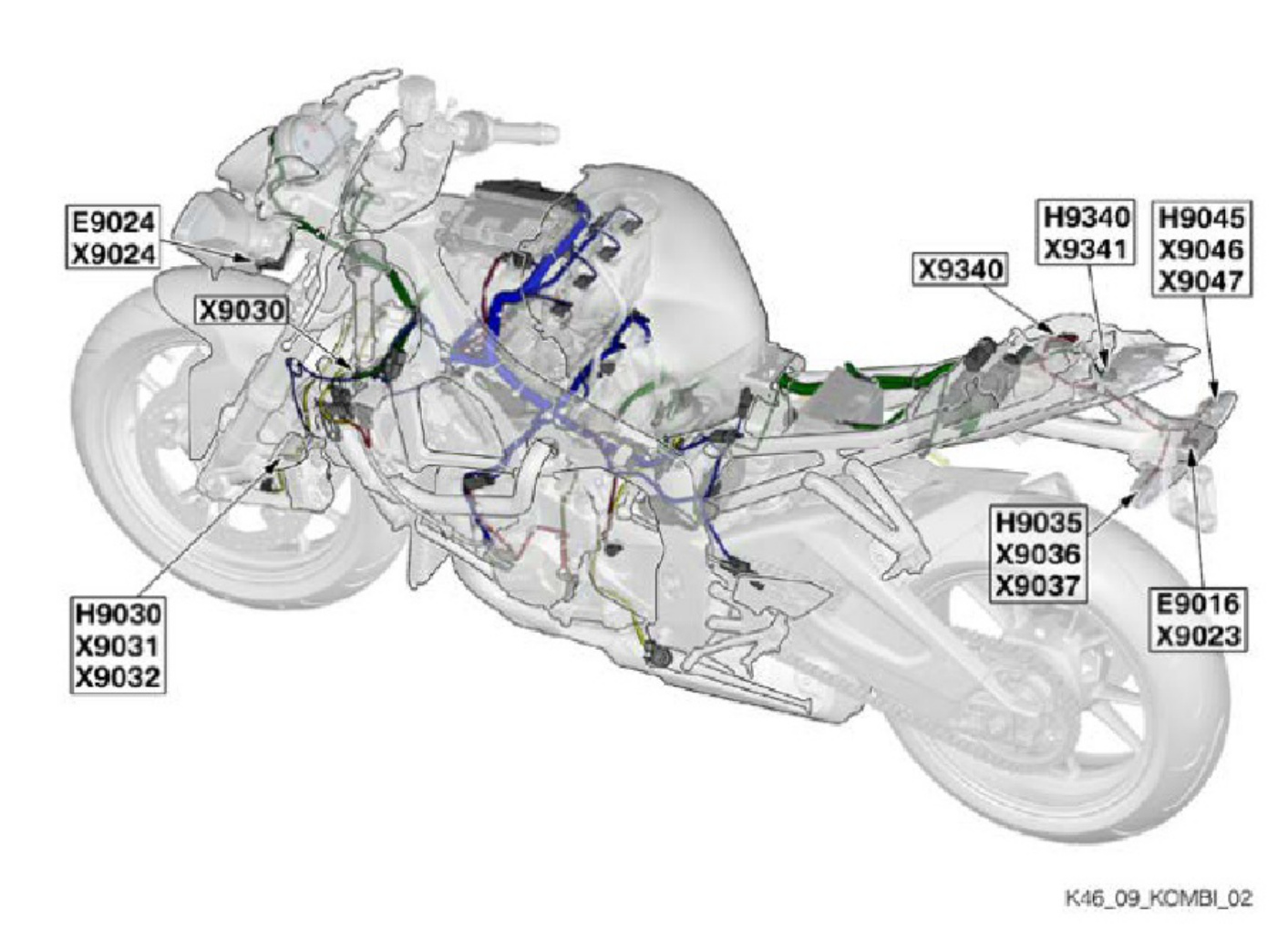 Sample 6 of BMW Wiring Diaram BMW S1000RR 0507 Complete Electrical Wiring Schematic & System Diagram [PDF]