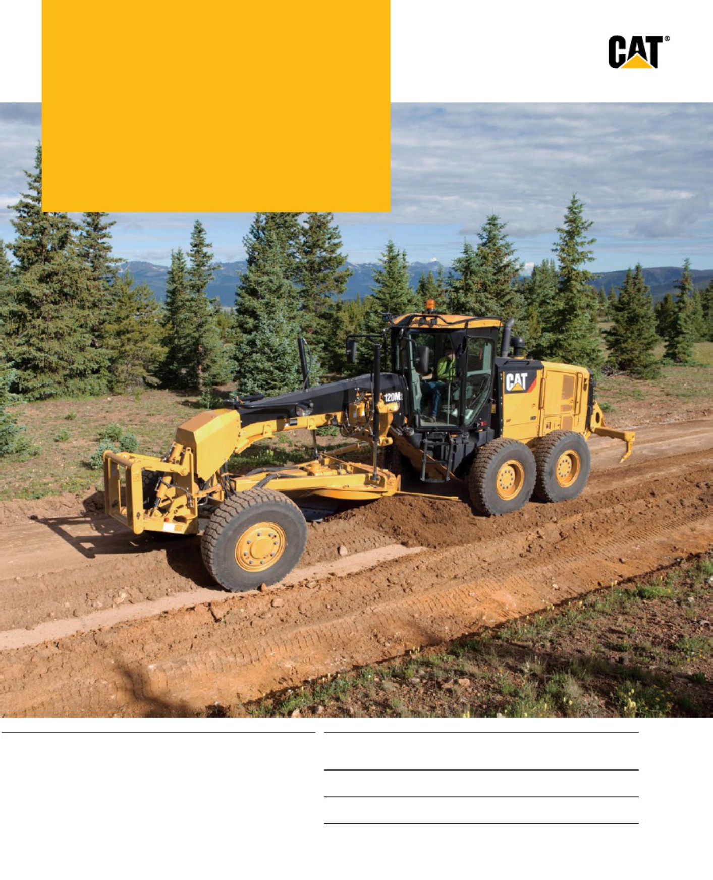 Caterpillar 120M Niveleuses Technical Manual [PDF] cover