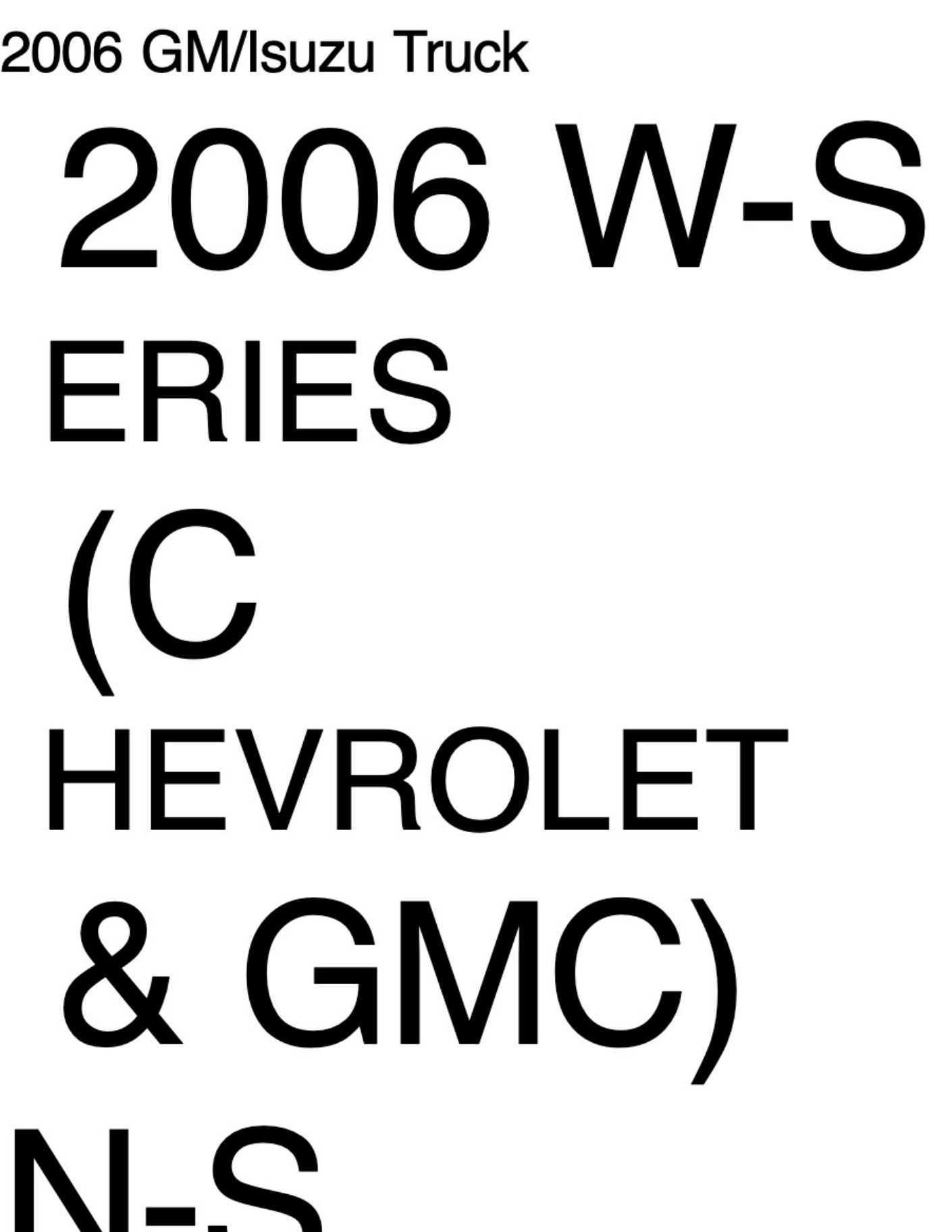 Sample 2 of Isuzu NPR Truck 2006 Technical Specifications [PDF]