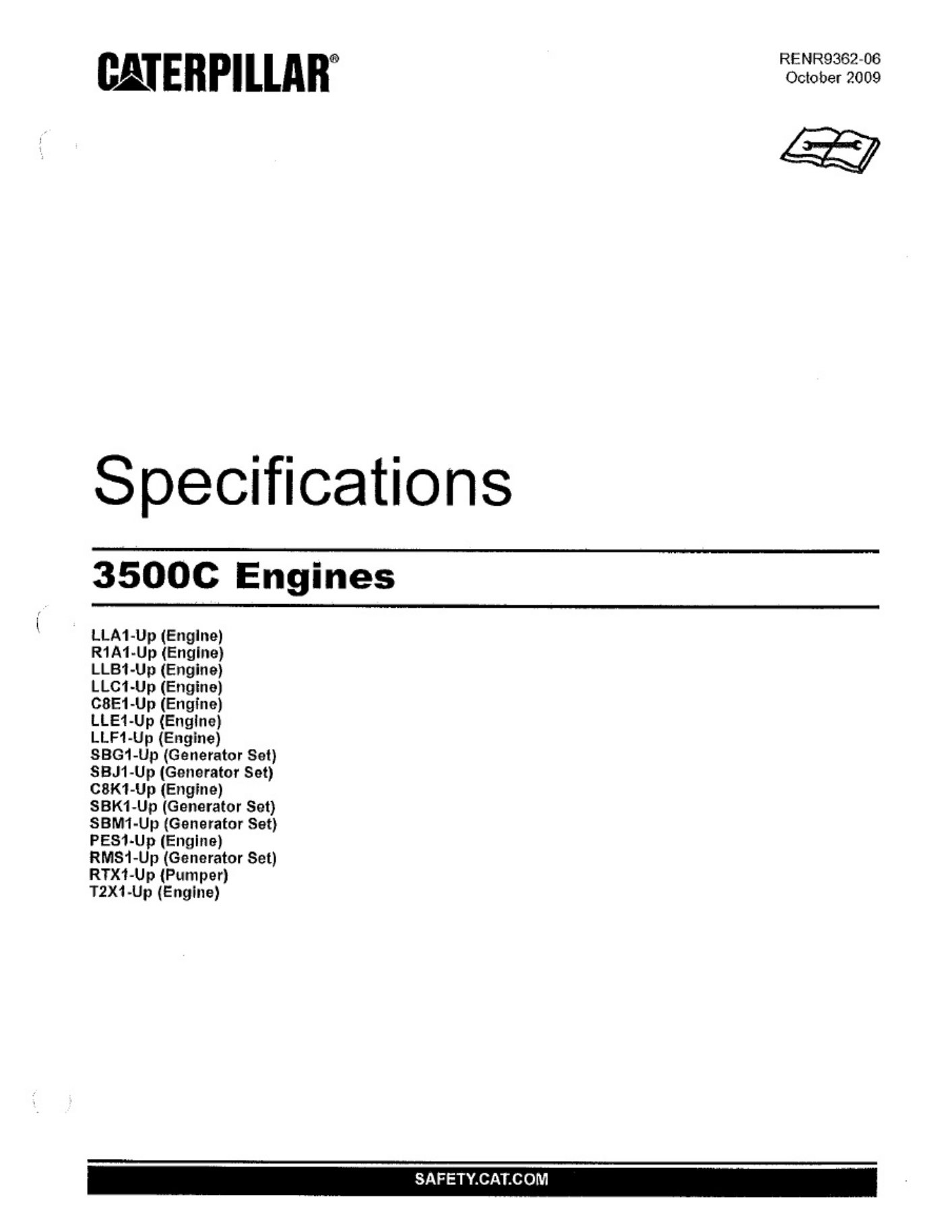 Caterpillar 2 Specifications Technical Manual [PDF] cover