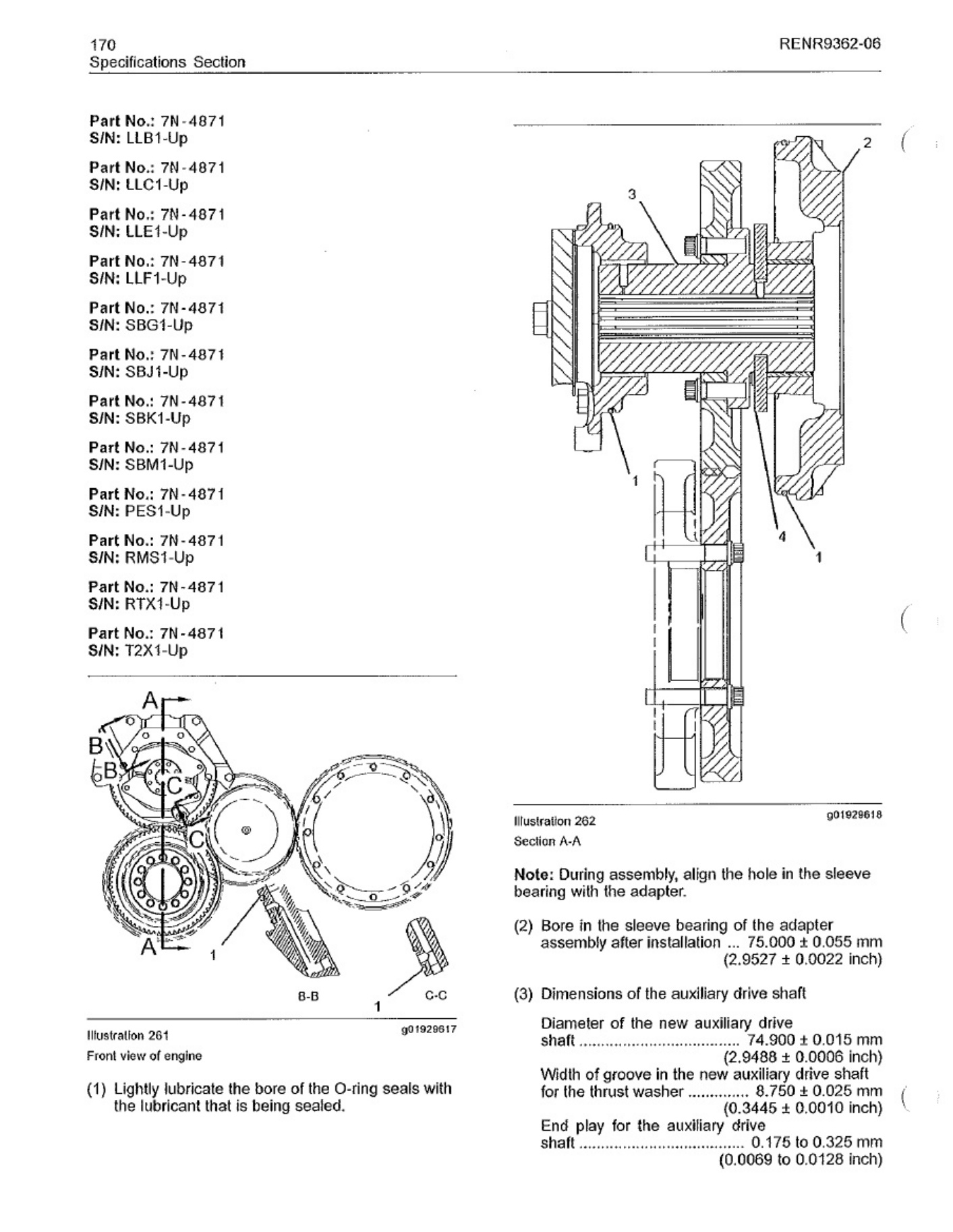 Sample 7 of Caterpillar 2 Specifications Technical Manual [PDF]