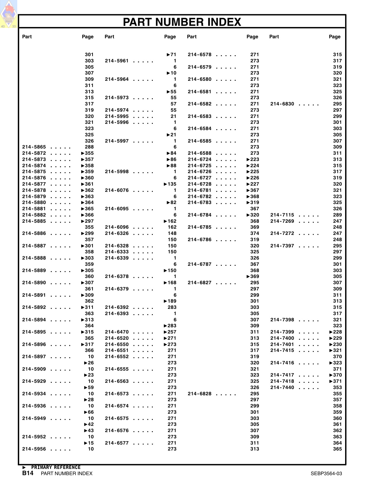 Sample 8 of Caterpillar 3056 Marine Generator Set Engine Parts Catalog [PDF]