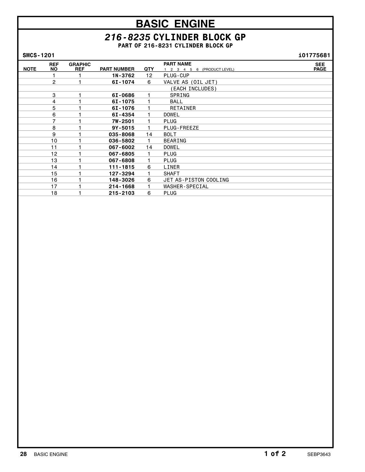 Sample 3 of Caterpillar 3056E Industrial Engine Parts Catalog [PDF]