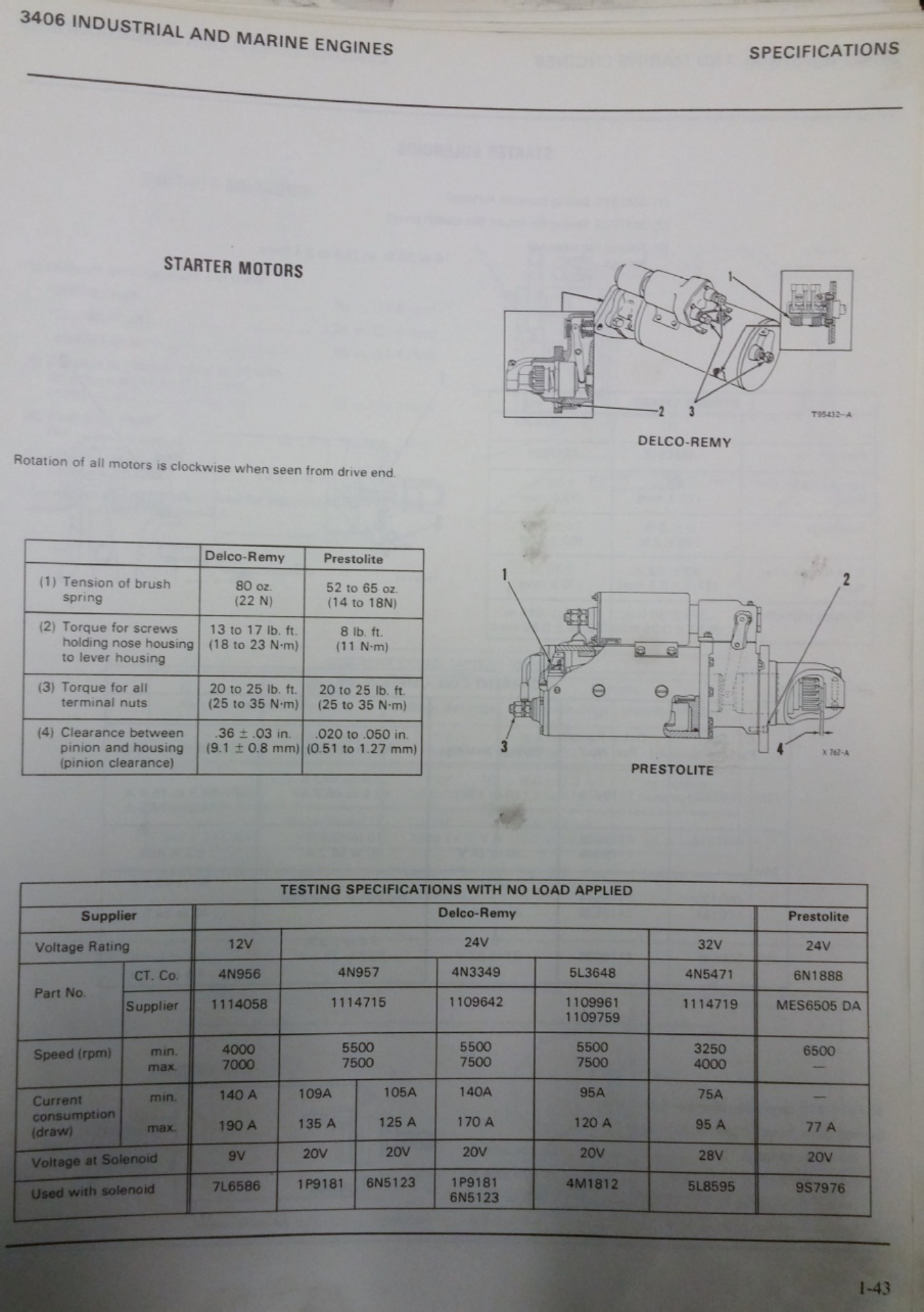 Sample 2 of Caterpillar 3406 Specs Technical Manual [PDF]