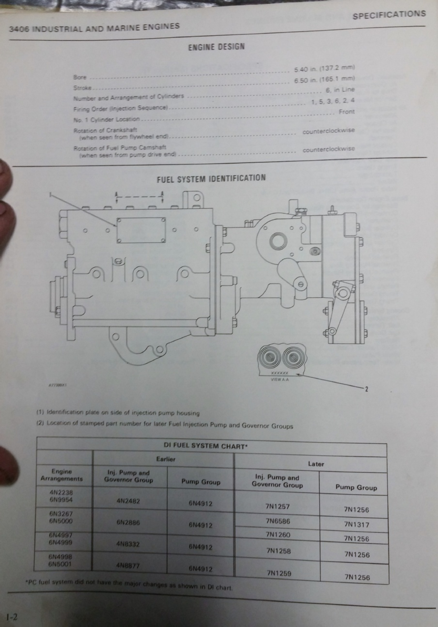 Sample 3 of Caterpillar 3406 Specs Technical Manual [PDF]
