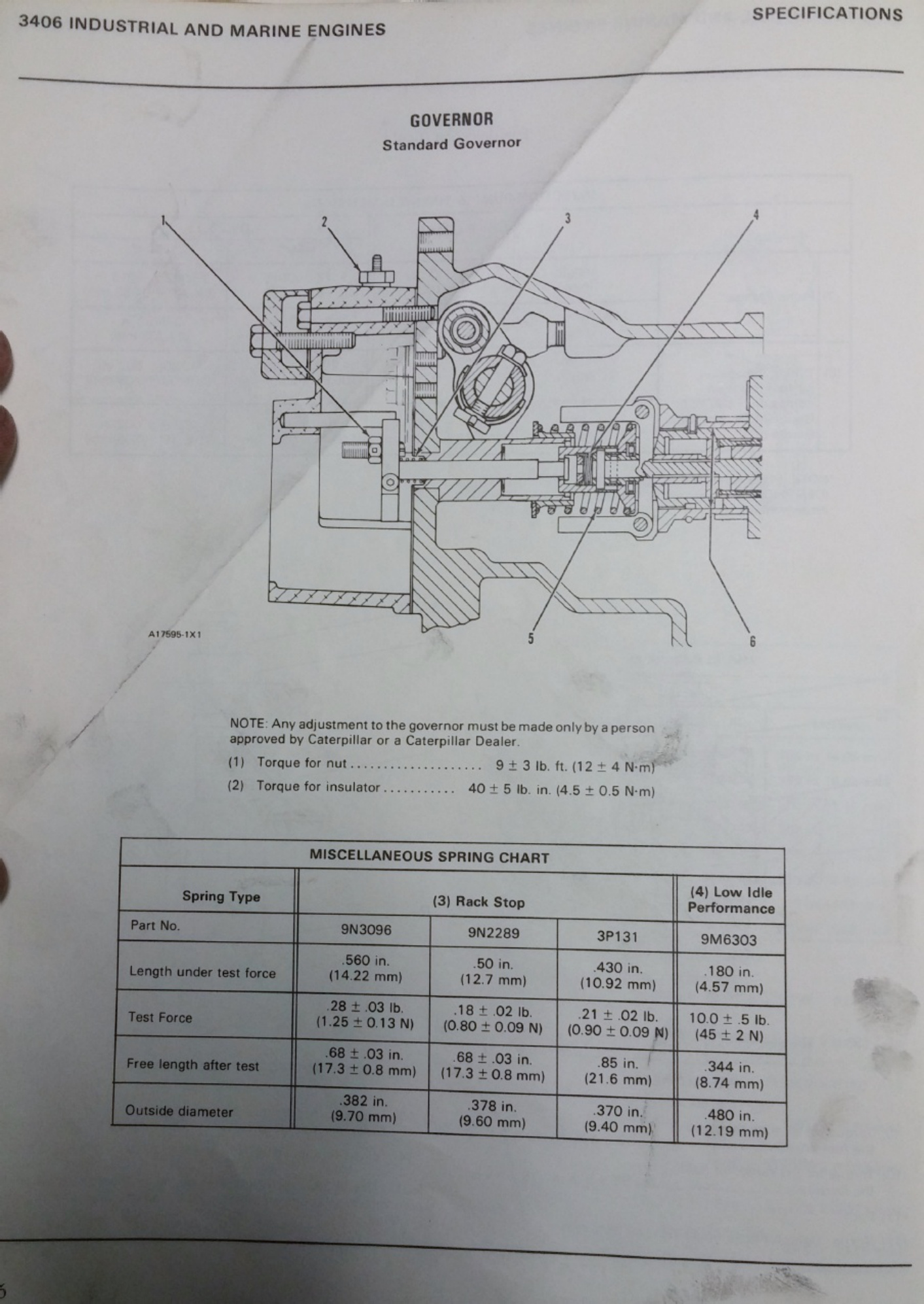 Sample 4 of Caterpillar 3406 Specs Technical Manual [PDF]