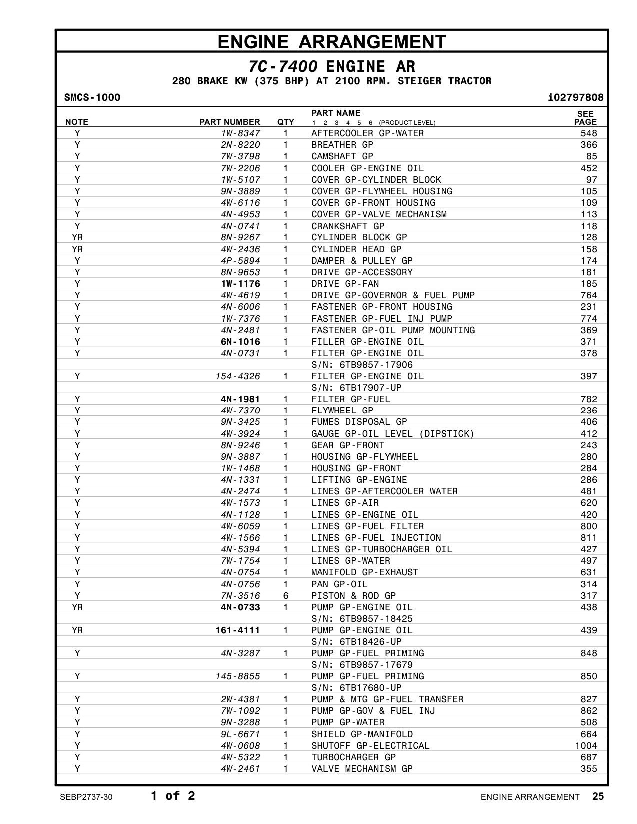 Sample 4 of Caterpillar 3406C Industrial Engine Parts Catalog [PDF]