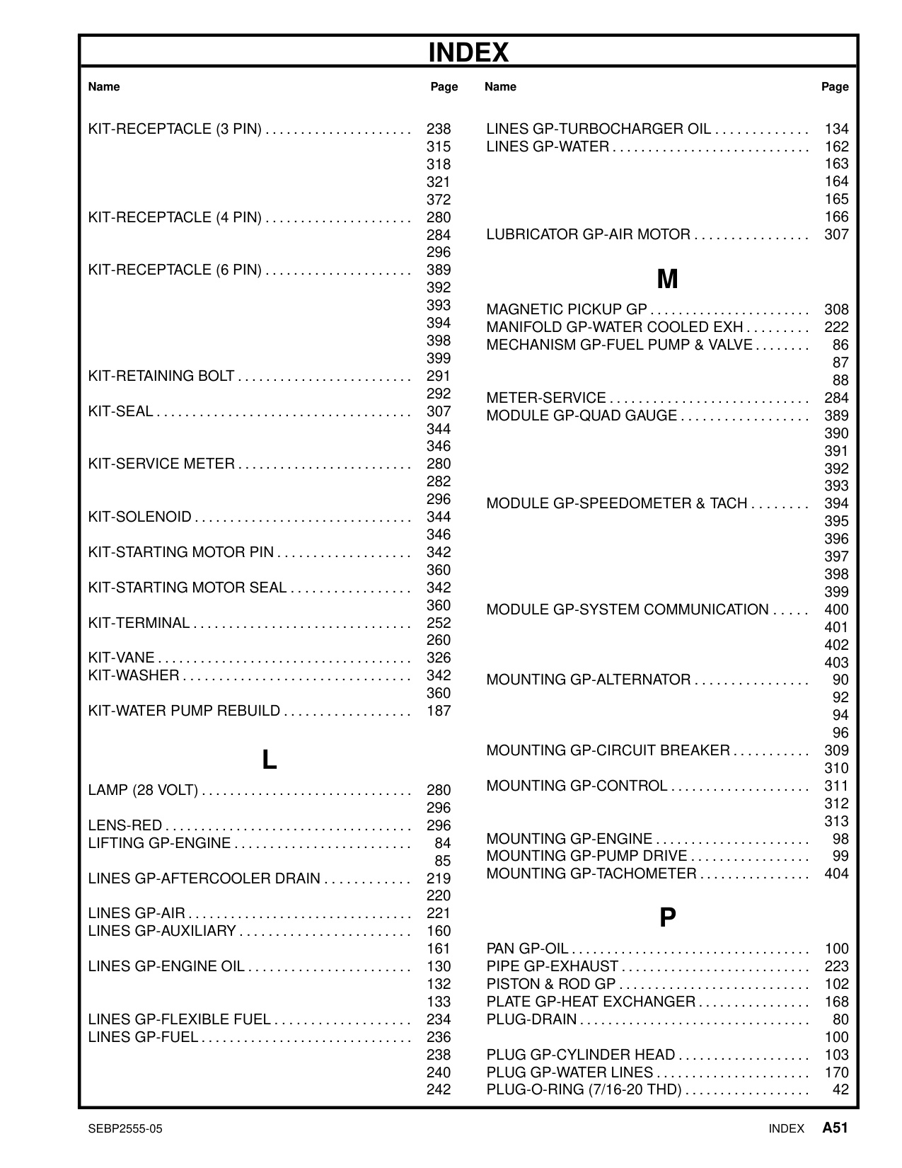 Sample 5 of Caterpillar 3406E Marine Heavy Duty Diesel Engine Parts Catalog [PDF]