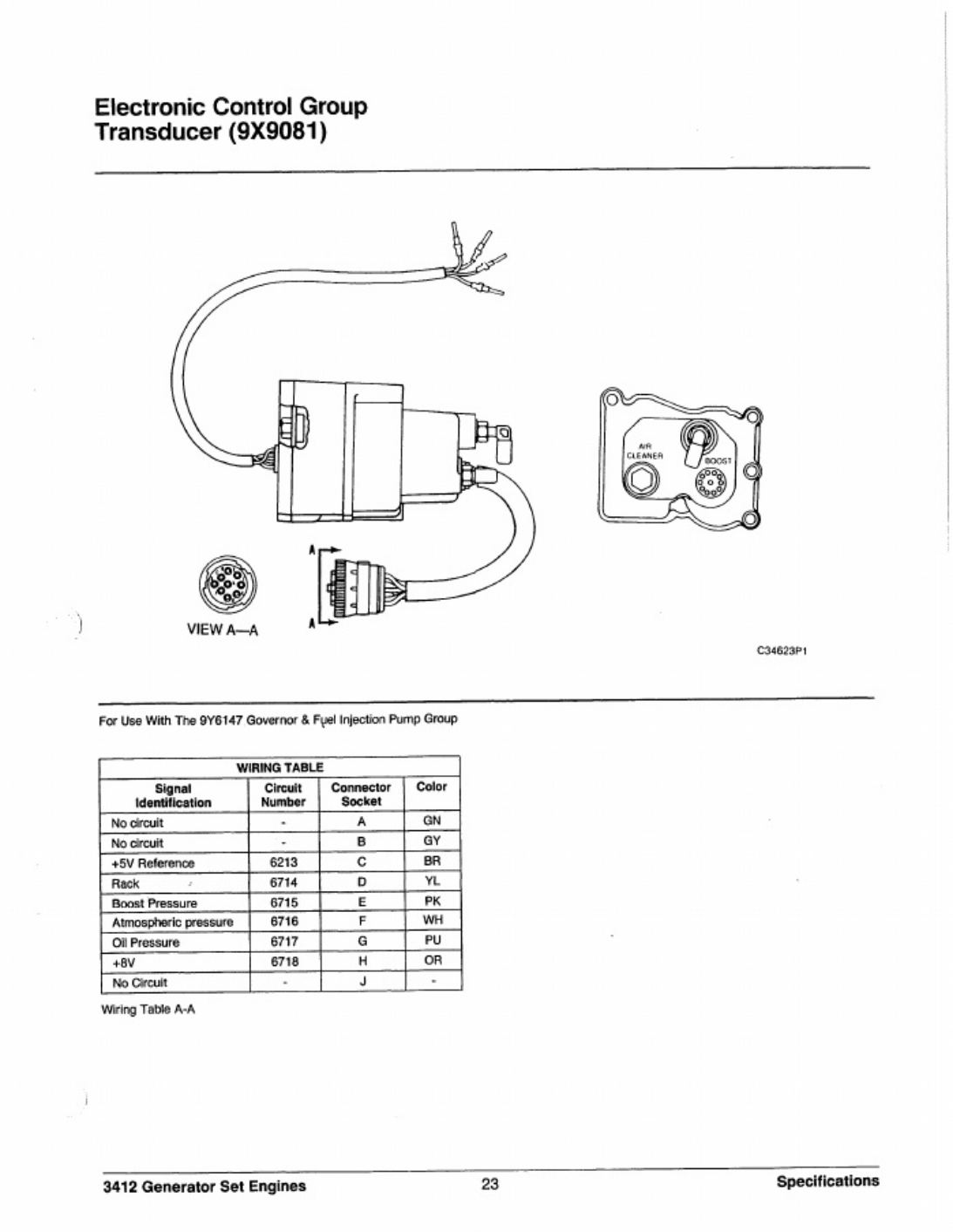 Sample 4 of Caterpillar 3412 Specifications Technical Manual [PDF]