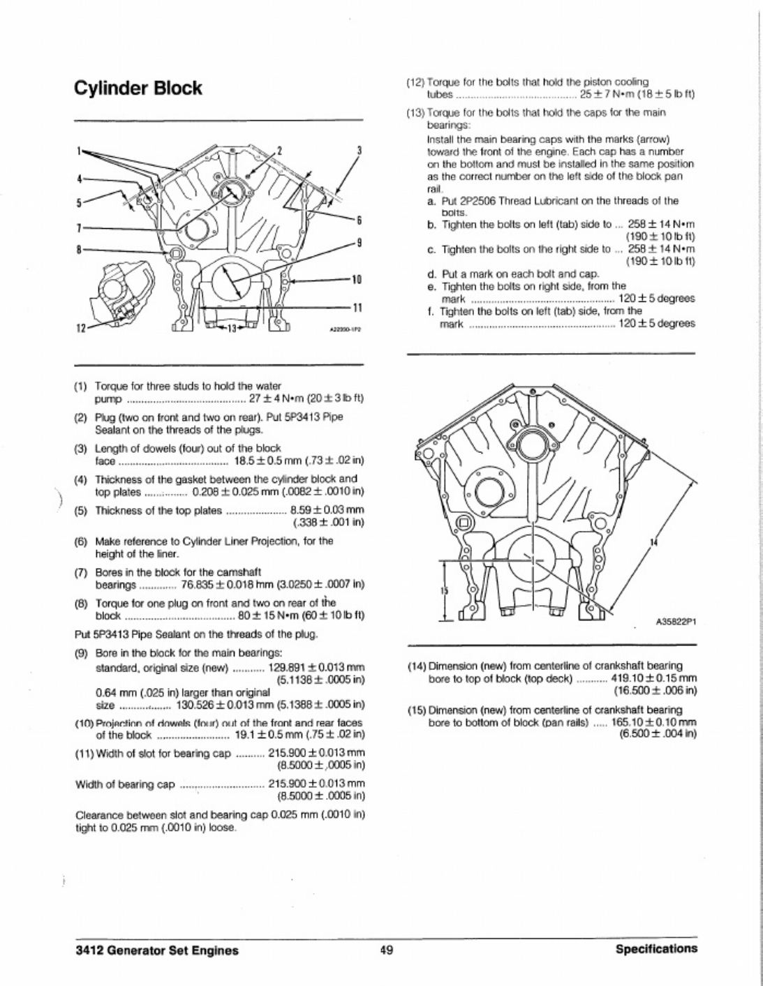 Sample 6 of Caterpillar 3412 Specifications Technical Manual [PDF]