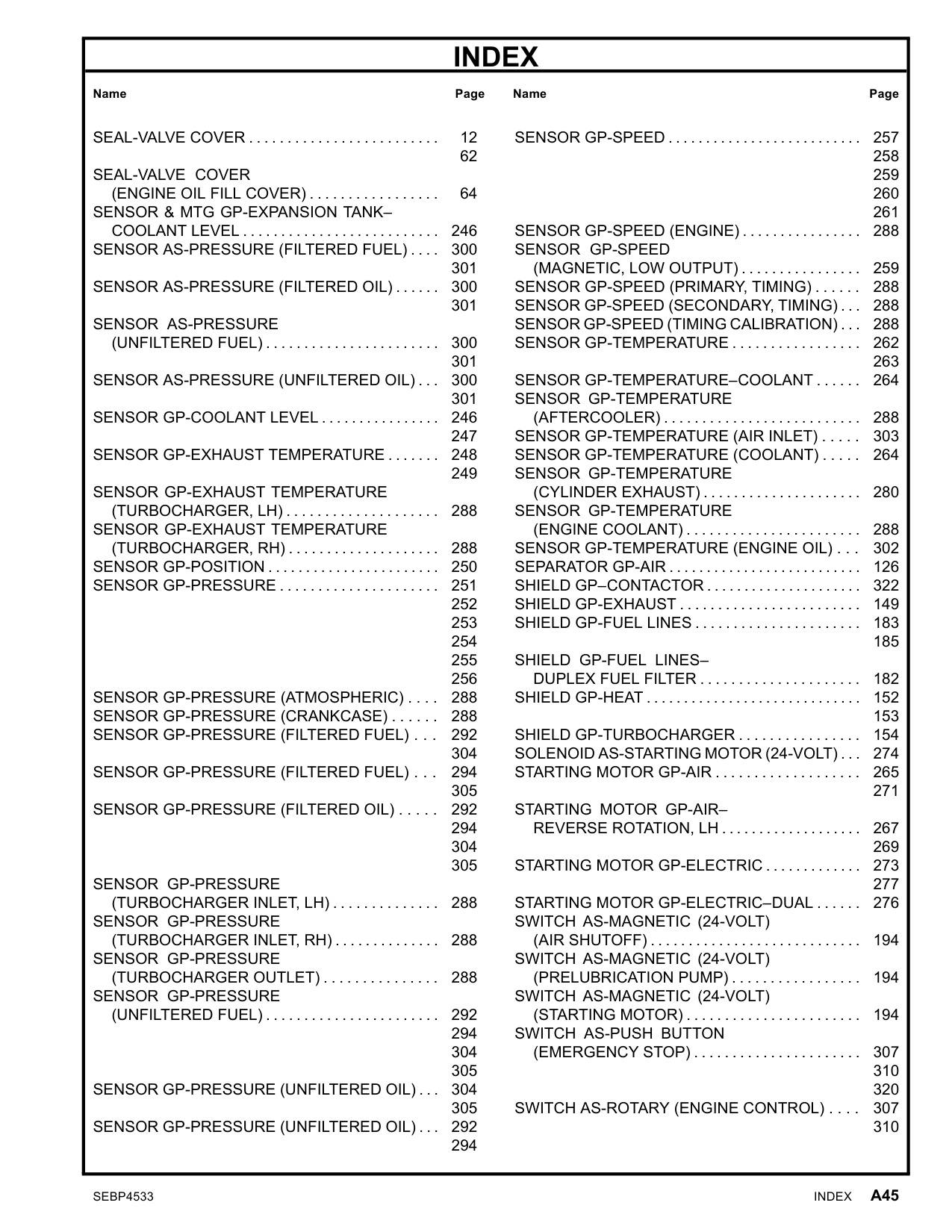 Sample 4 of Caterpillar 3508C Marine Engine Parts Catalog [PDF]