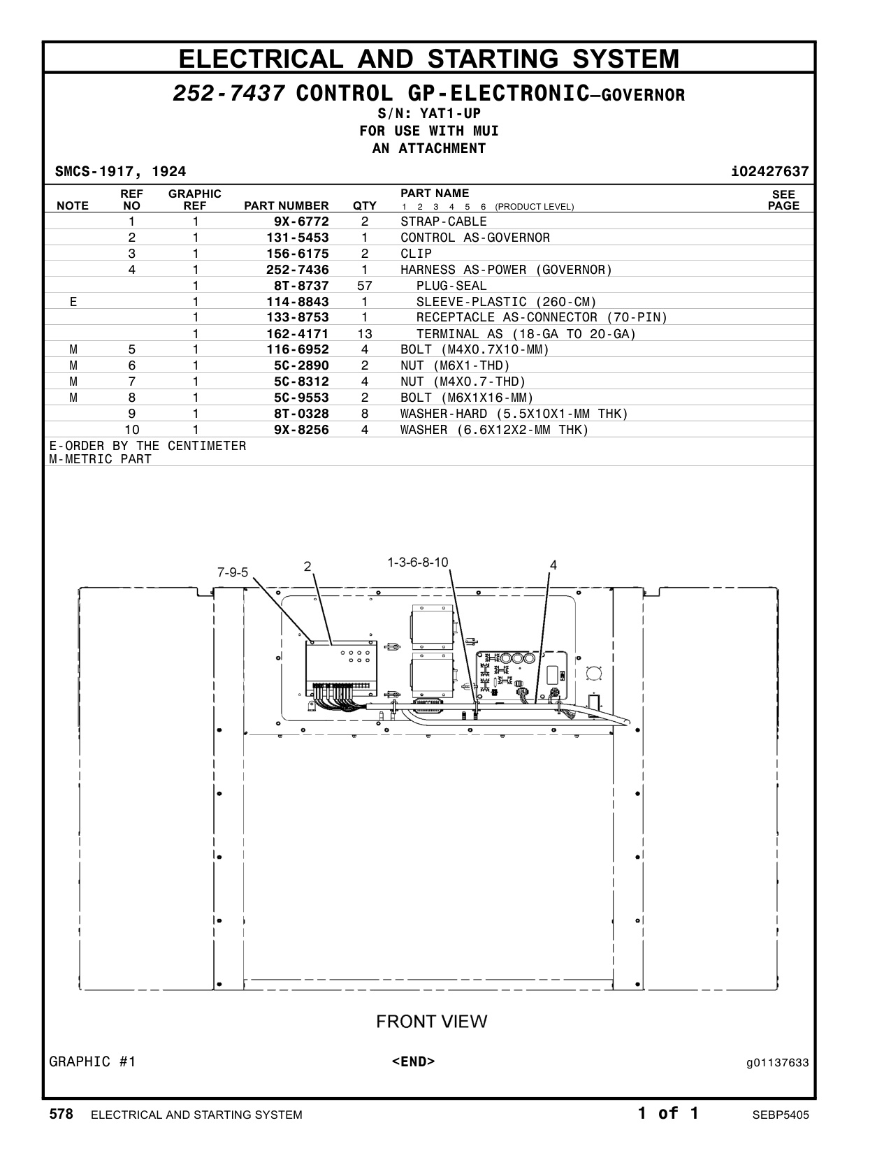 Sample 6 of Caterpillar 3516B Generator Set Heavy Duty Diesel Engine Parts Catalog [PDF]